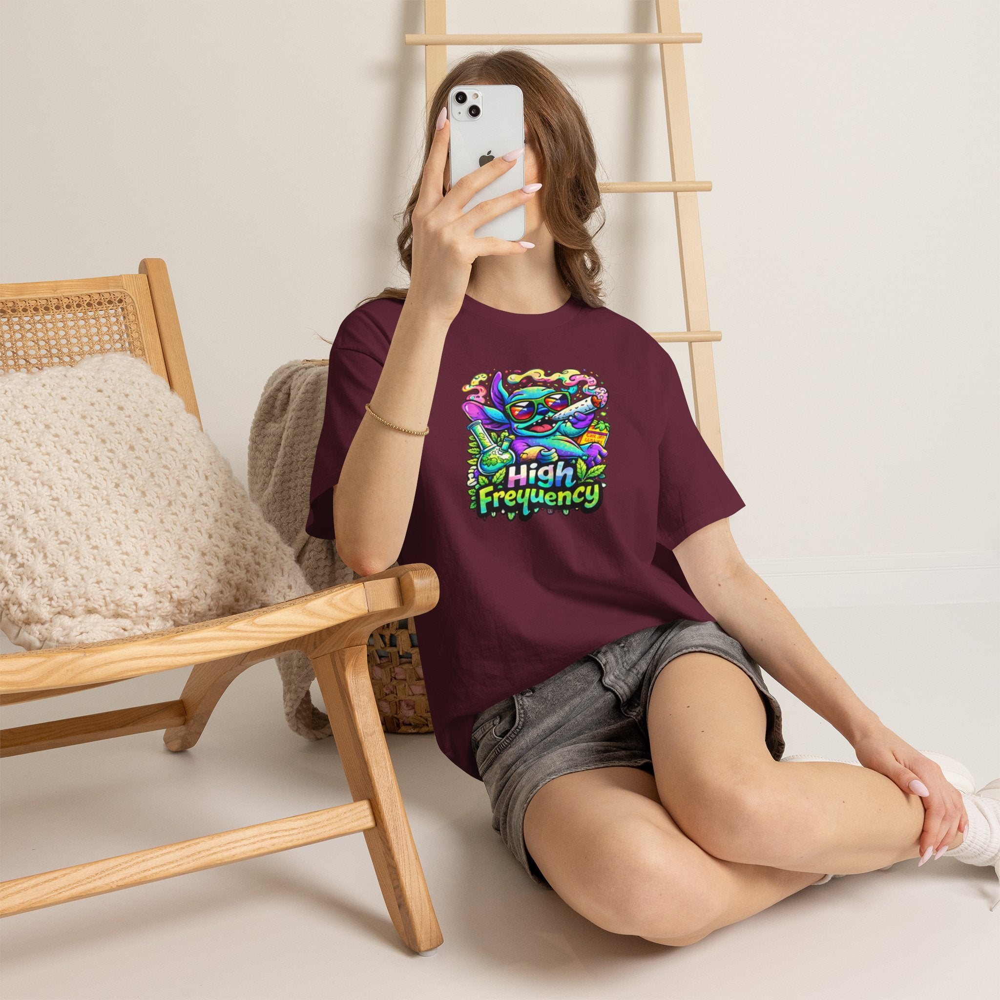 Psychedelic Cat 'High Frequency' Graphic Tee