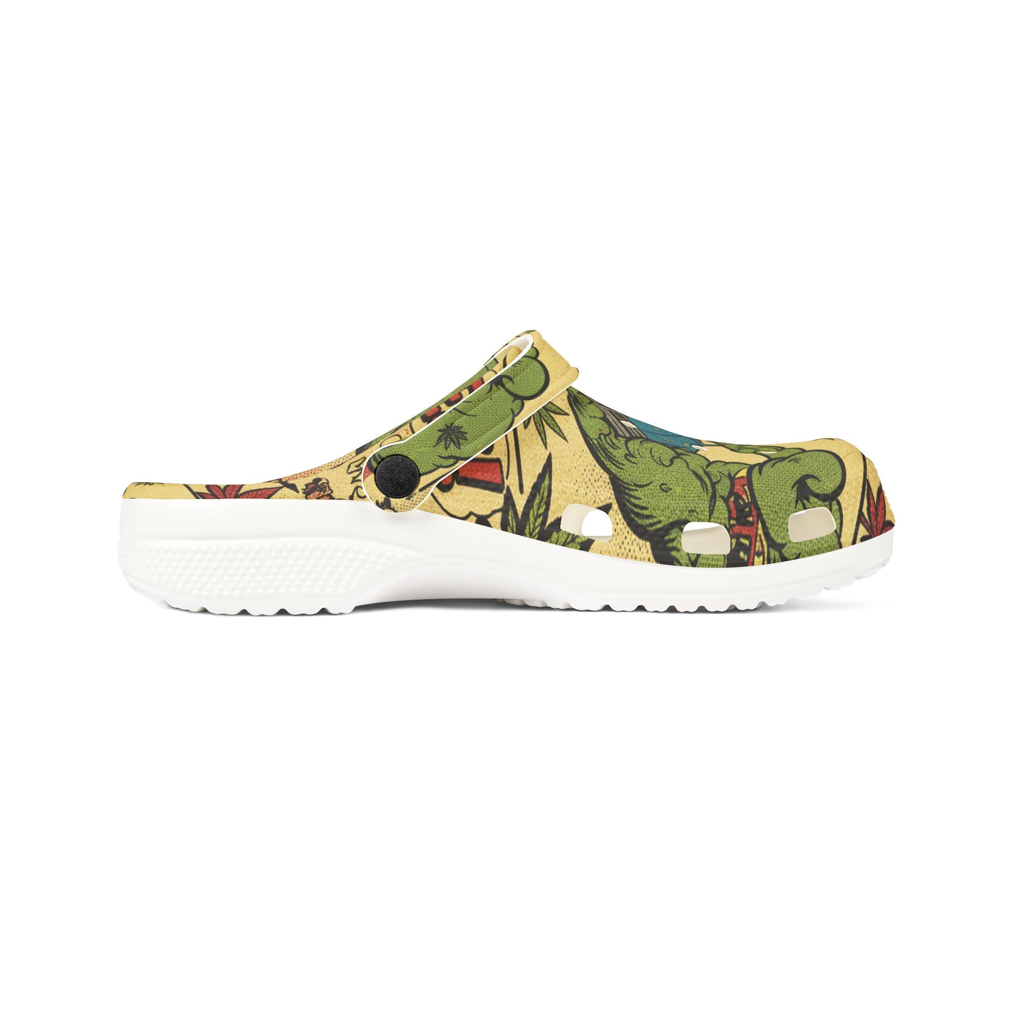 Retro Surf Van Clog Shoes — Vintage Beach Graphic EVA Foam Clogs
