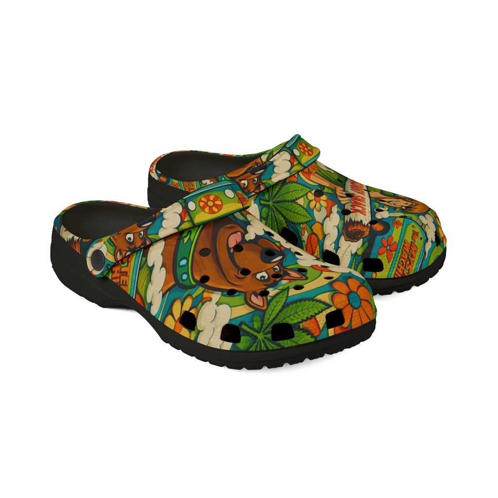 Scooby-Doo Floral EVA Clogs — Cartoon Comfort Slip-On Shoes