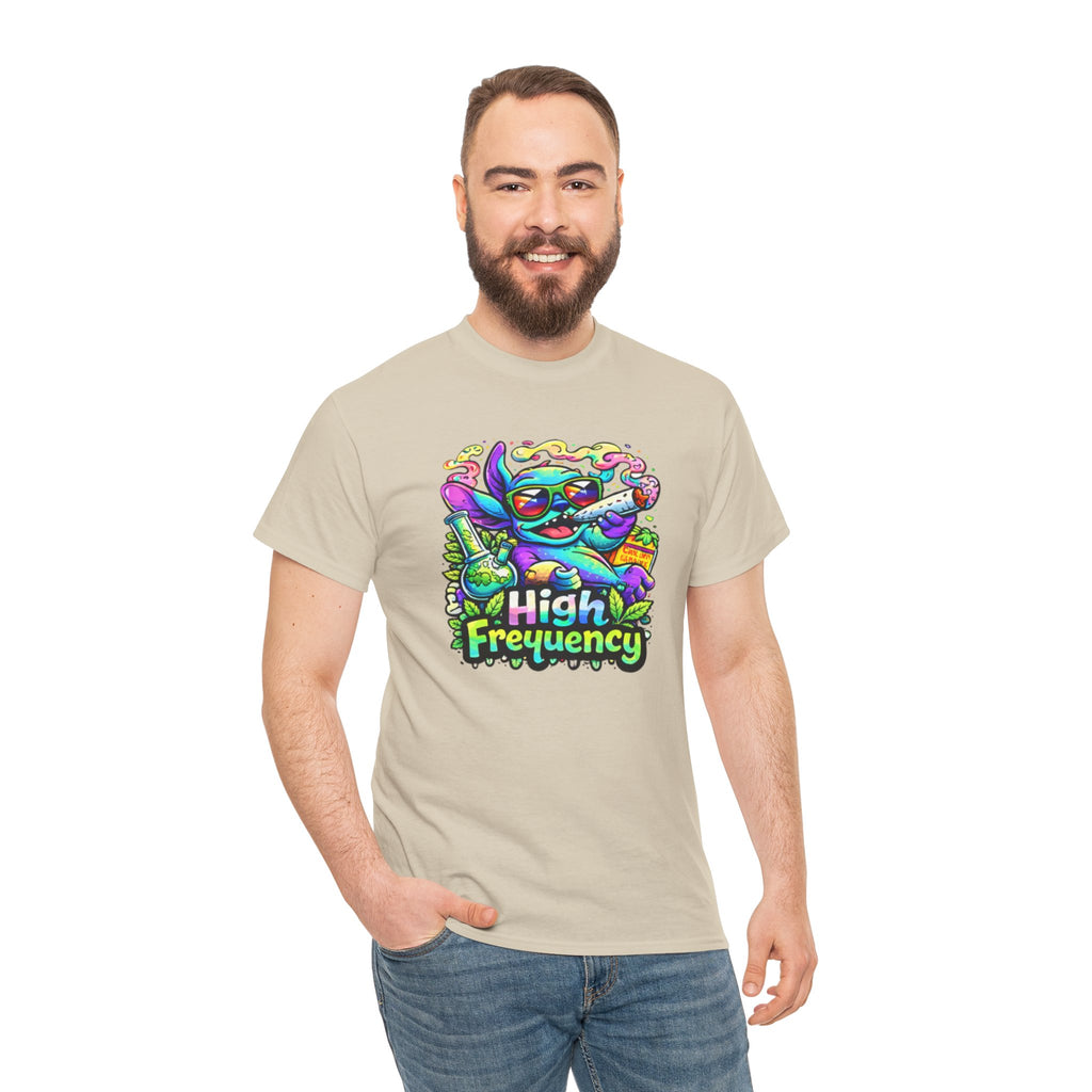 Psychedelic Cat 'High Frequency' Graphic Tee