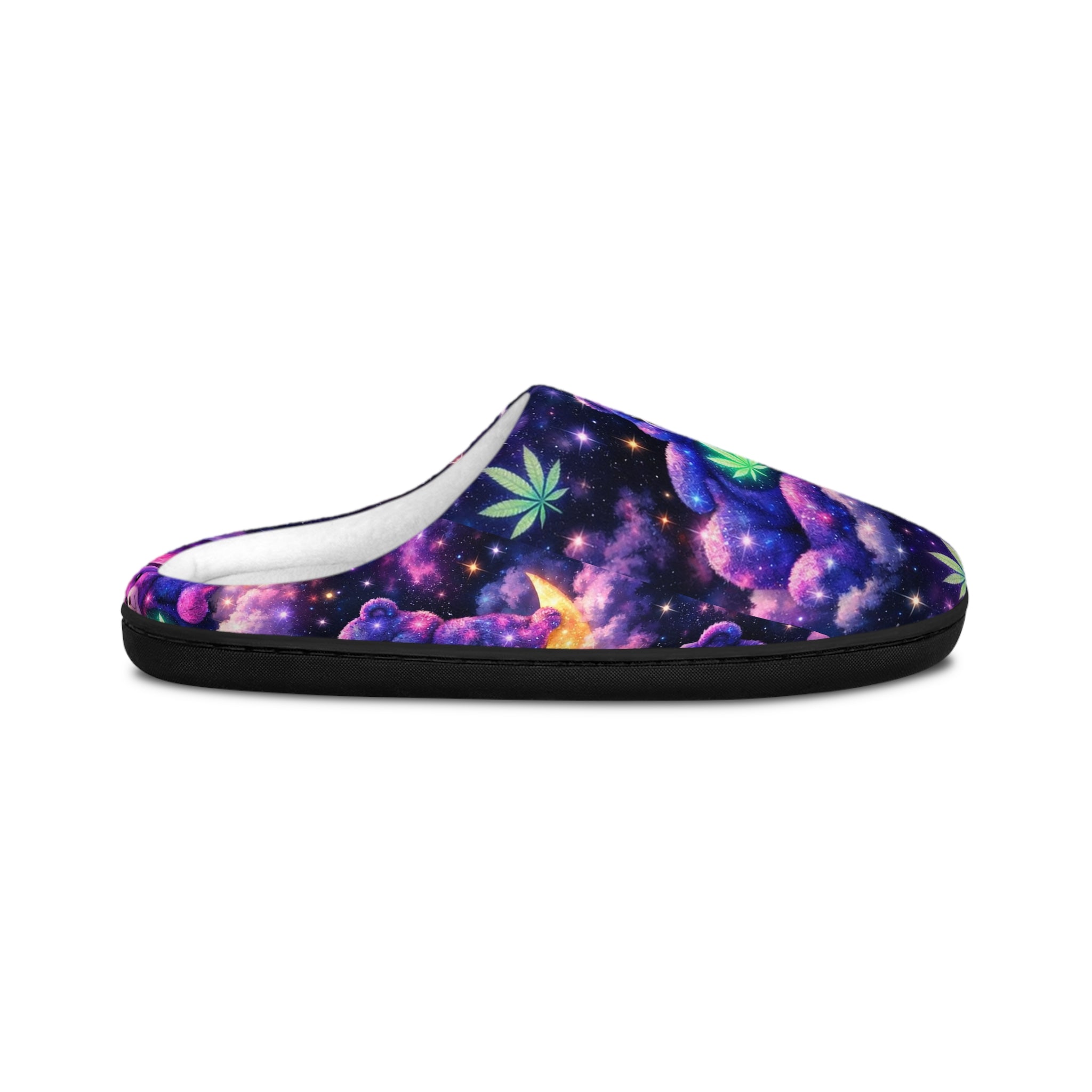 Galaxy Moon Floral Women’s Indoor Slippers