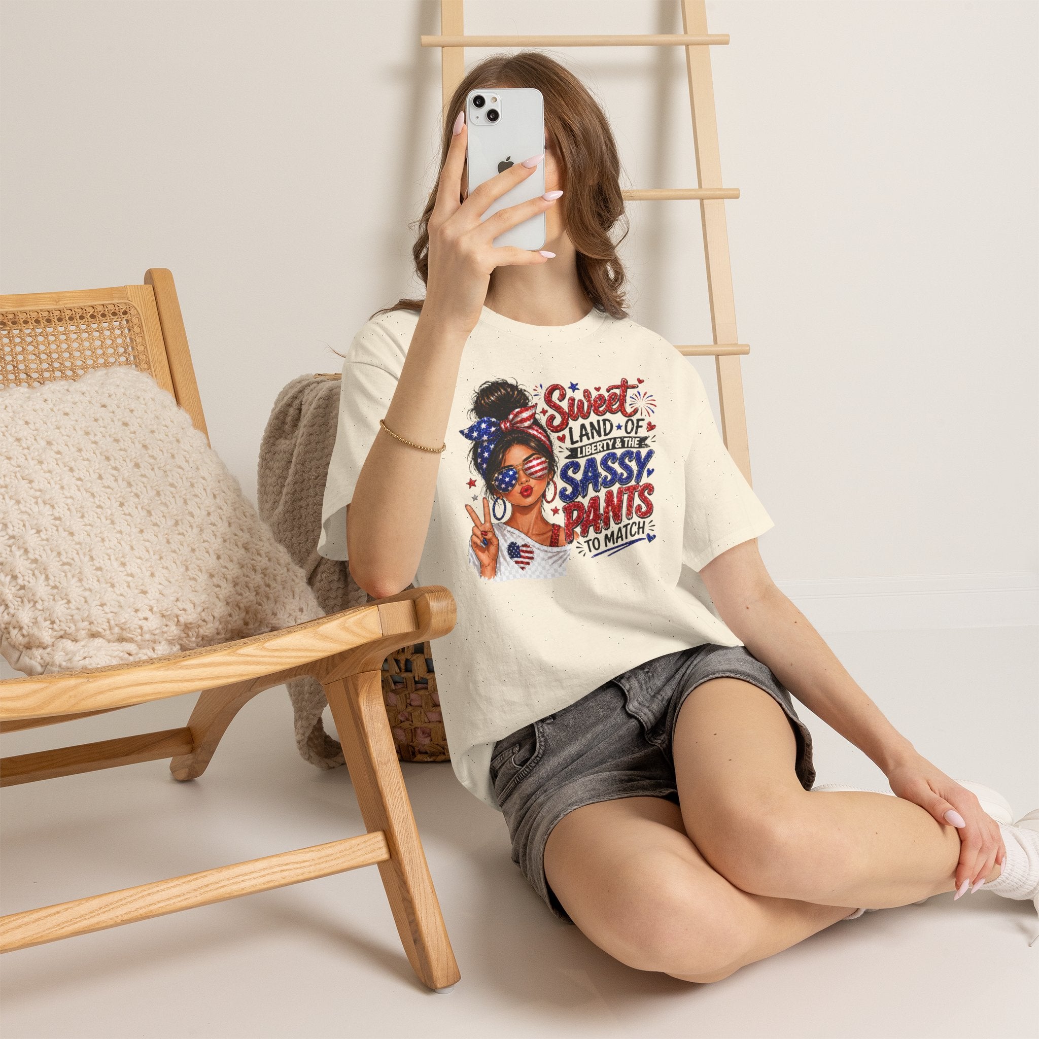 Patriotic 'Sweet Land of Liberty' Sassy Pants Tee