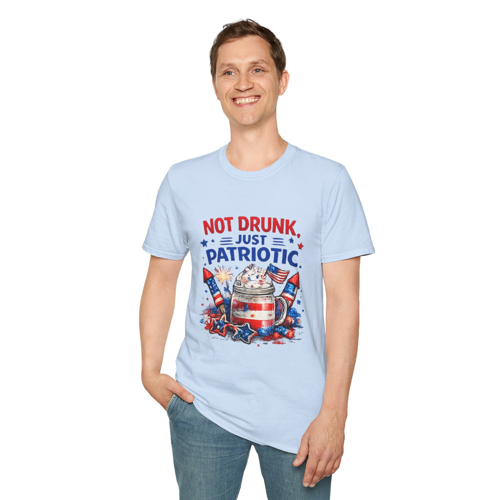 Patriotic 'Not Drunk, Just Patriotic' T-Shirt