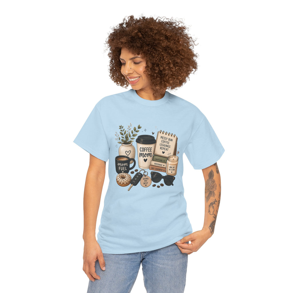 Coffee Mom Tee — Cute Coffee & Cookies Graphic T-Shirt
