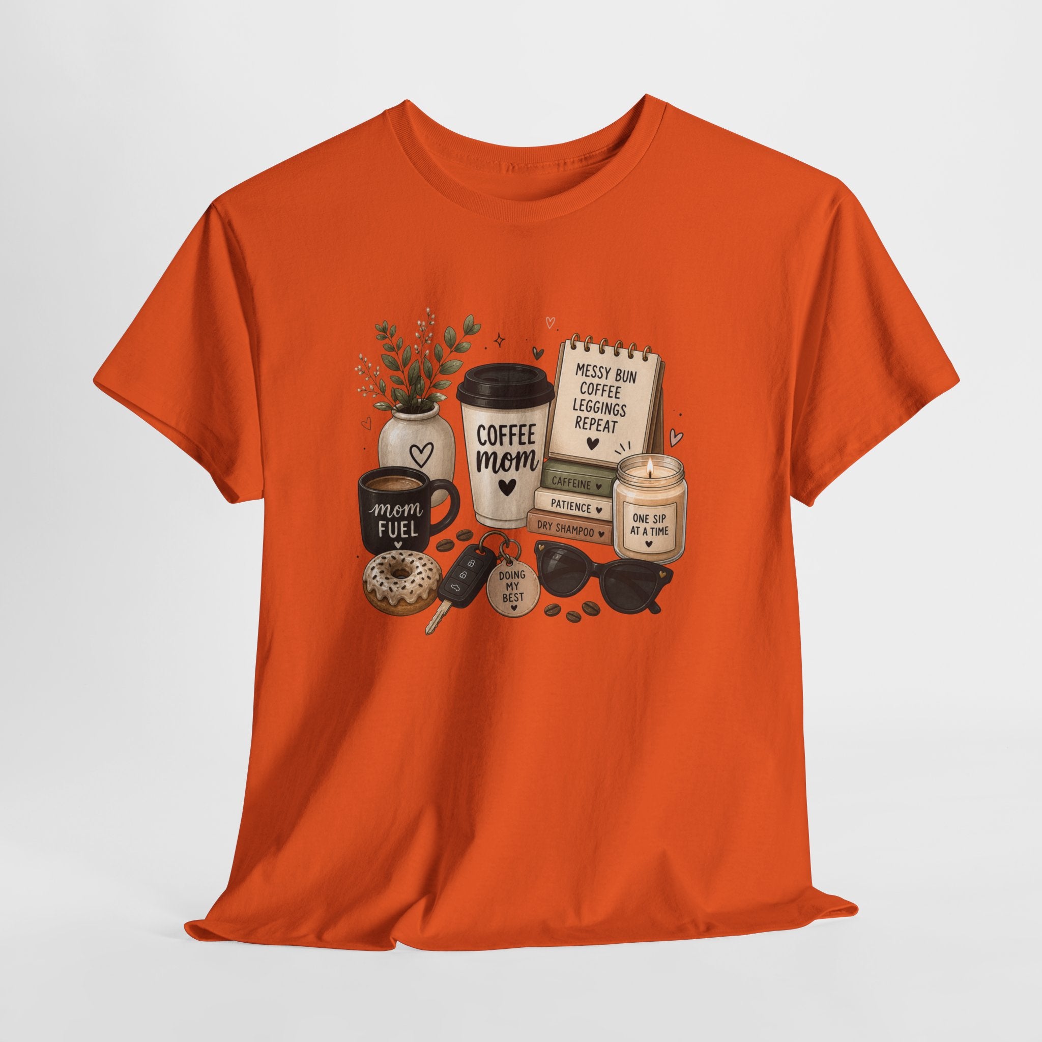 Coffee Mom Tee — Cute Coffee & Cookies Graphic T-Shirt
