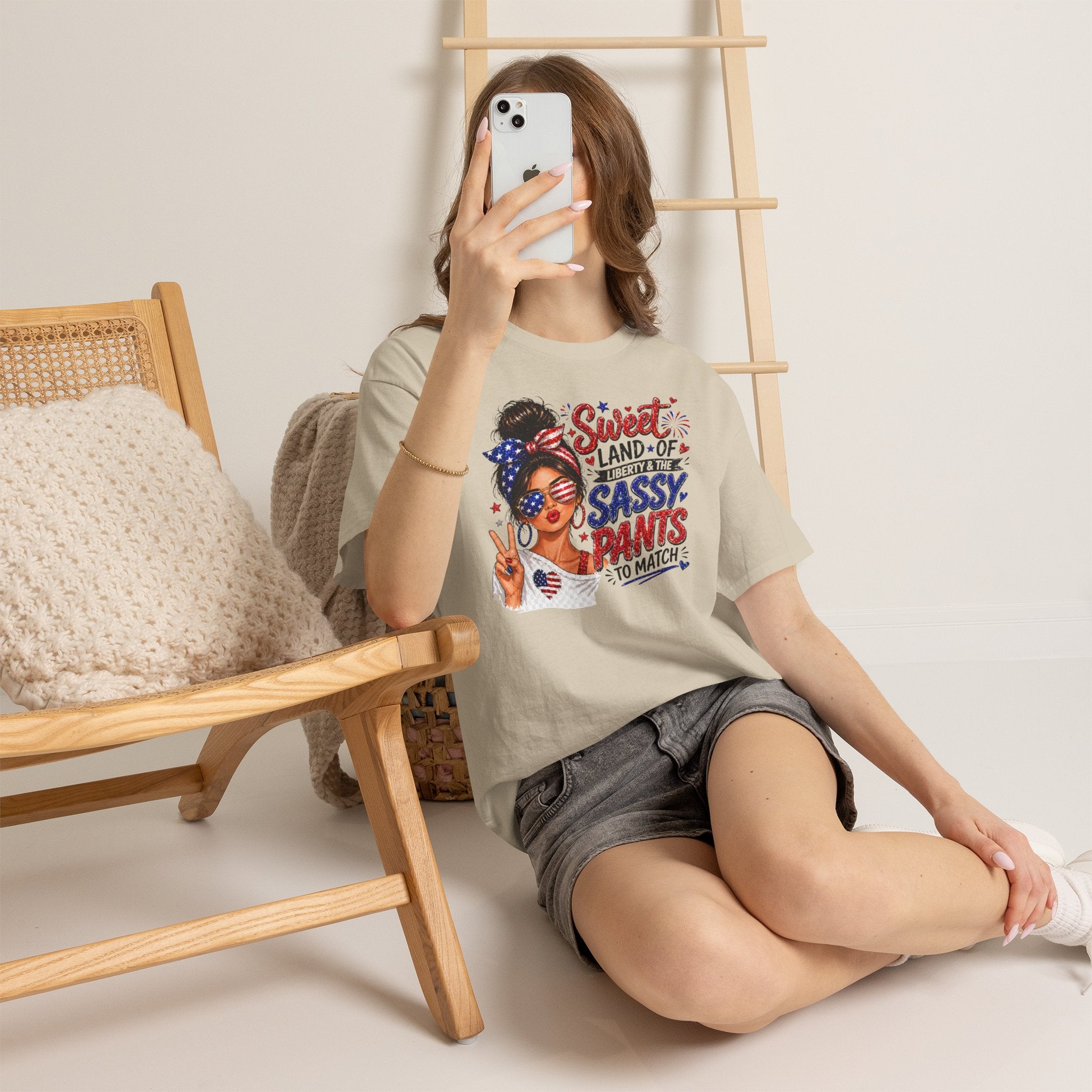 Patriotic 'Sweet Land of Liberty' Sassy Pants Tee