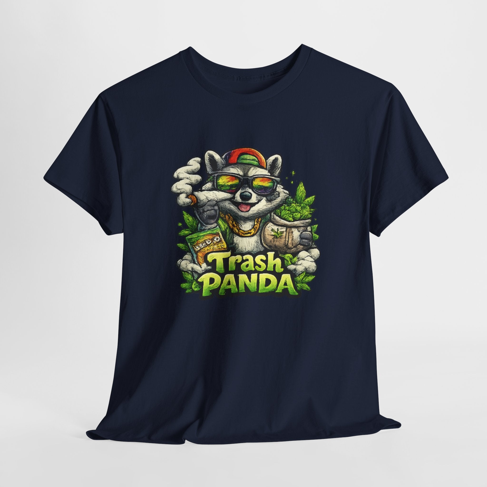Trash Panda Graphic Tee — Funny Raccoon Streetwear Shirt