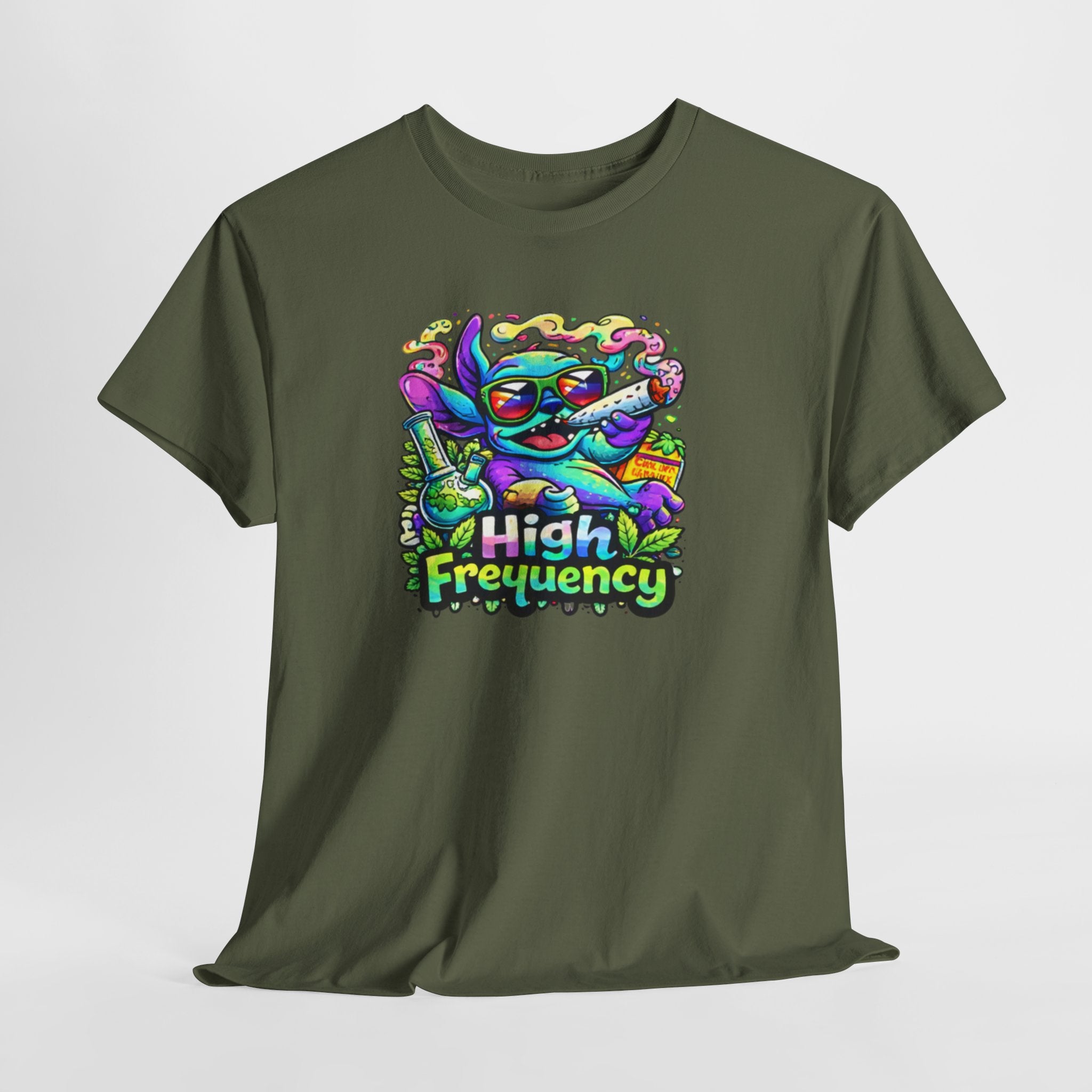 Psychedelic Cat 'High Frequency' Graphic Tee