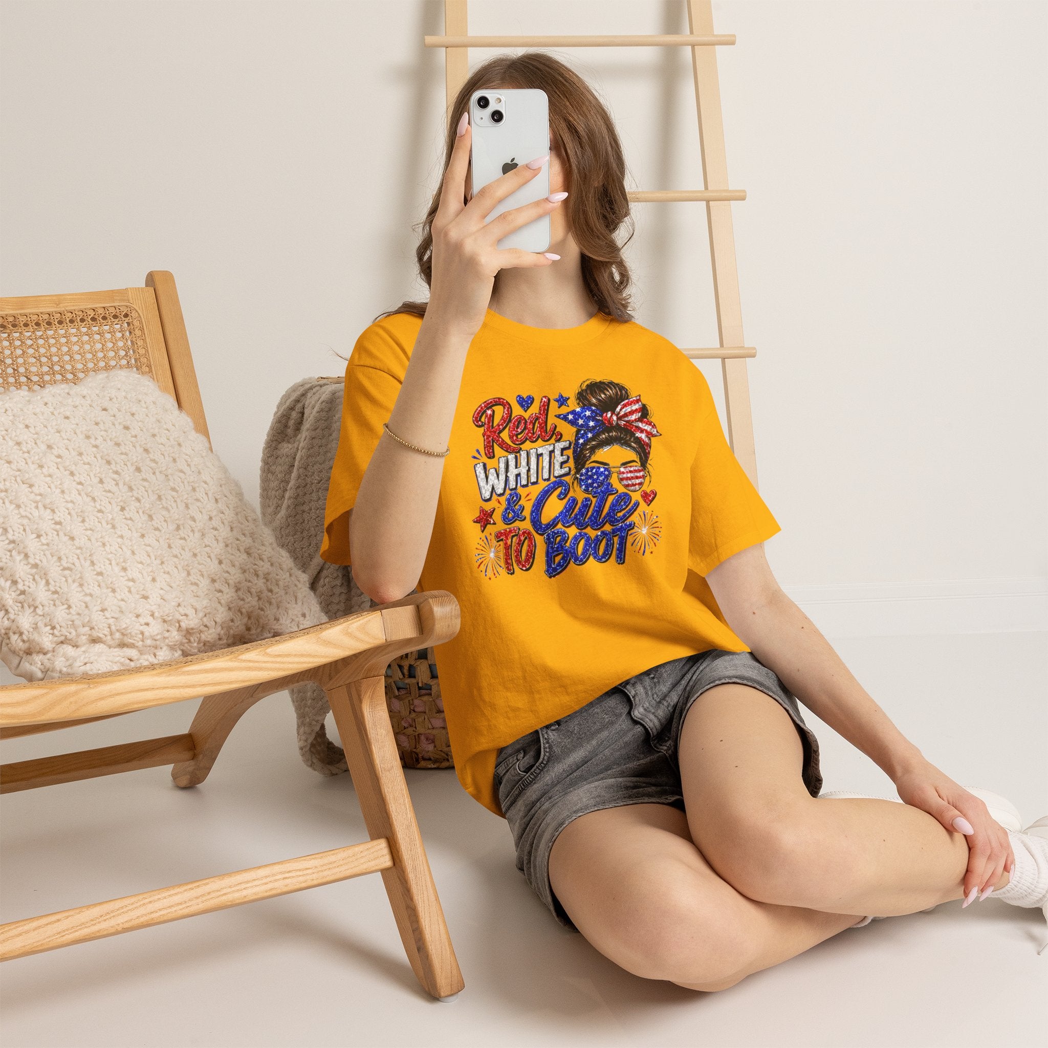 Patriotic 'Red White & Cute To Boot' Tee