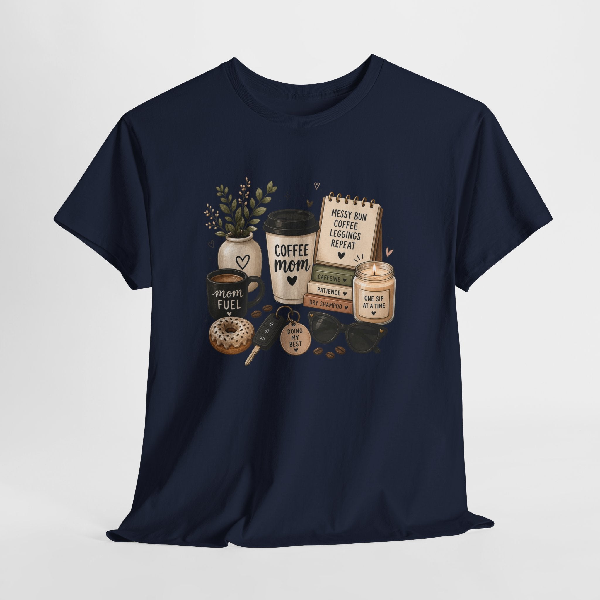 Coffee Mom Tee — Cute Coffee & Cookies Graphic T-Shirt