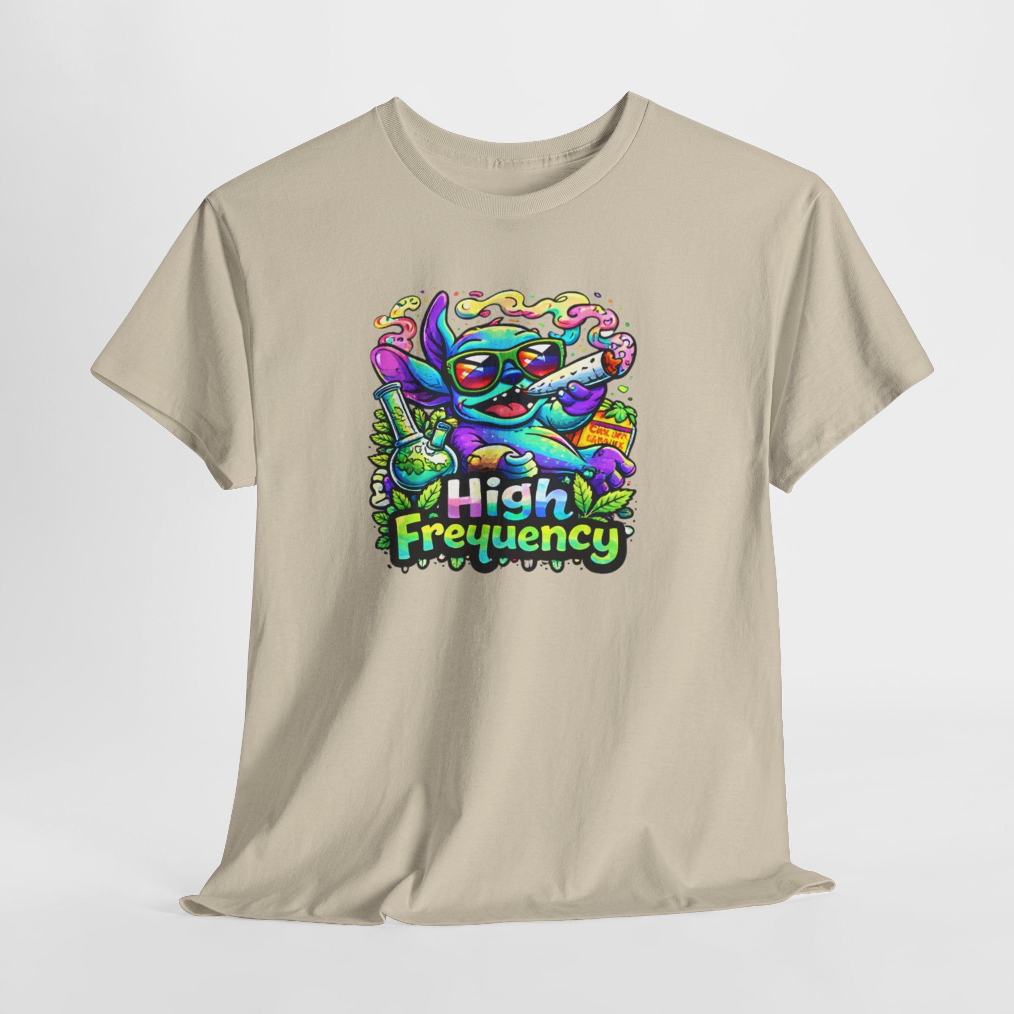Psychedelic Cat 'High Frequency' Graphic Tee