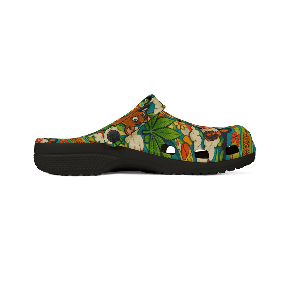Scooby-Doo Floral EVA Clogs — Cartoon Comfort Slip-On Shoes