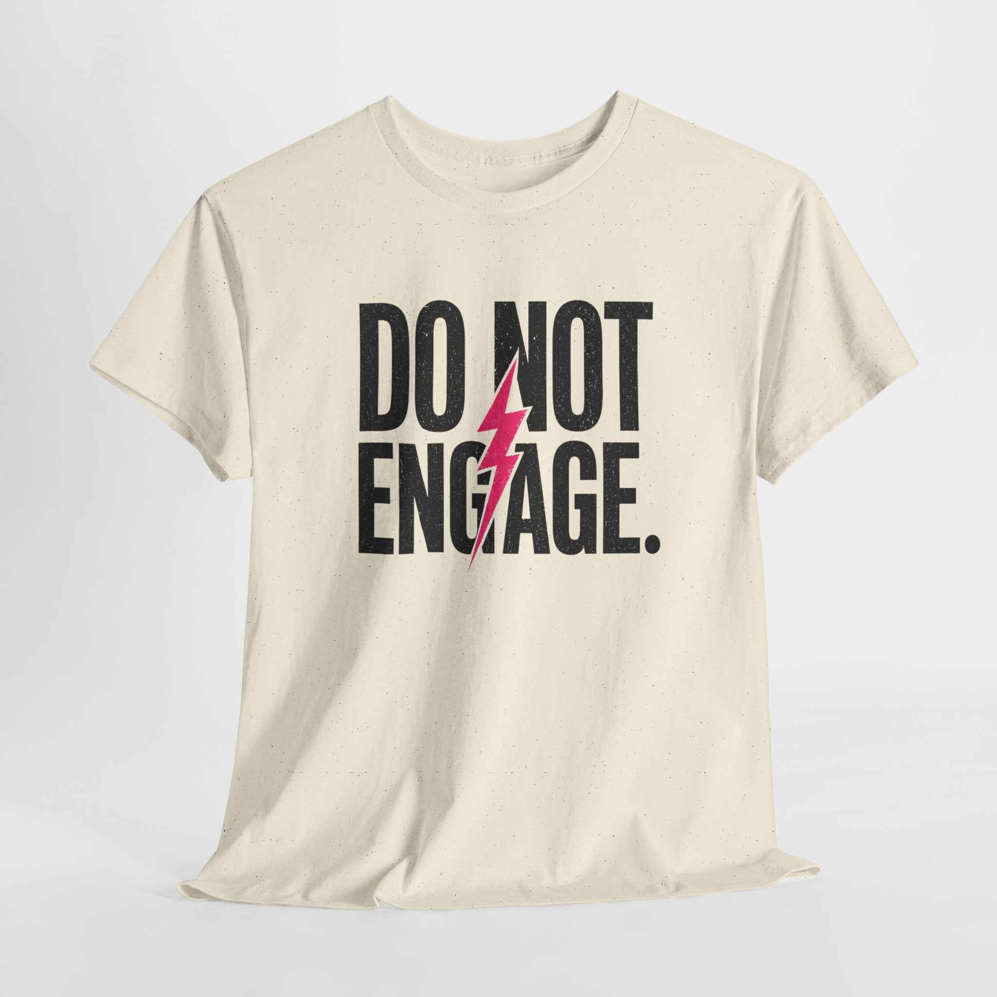 Do Not Engage Lightning Tee — Funny Bold Graphic T‑Shirt