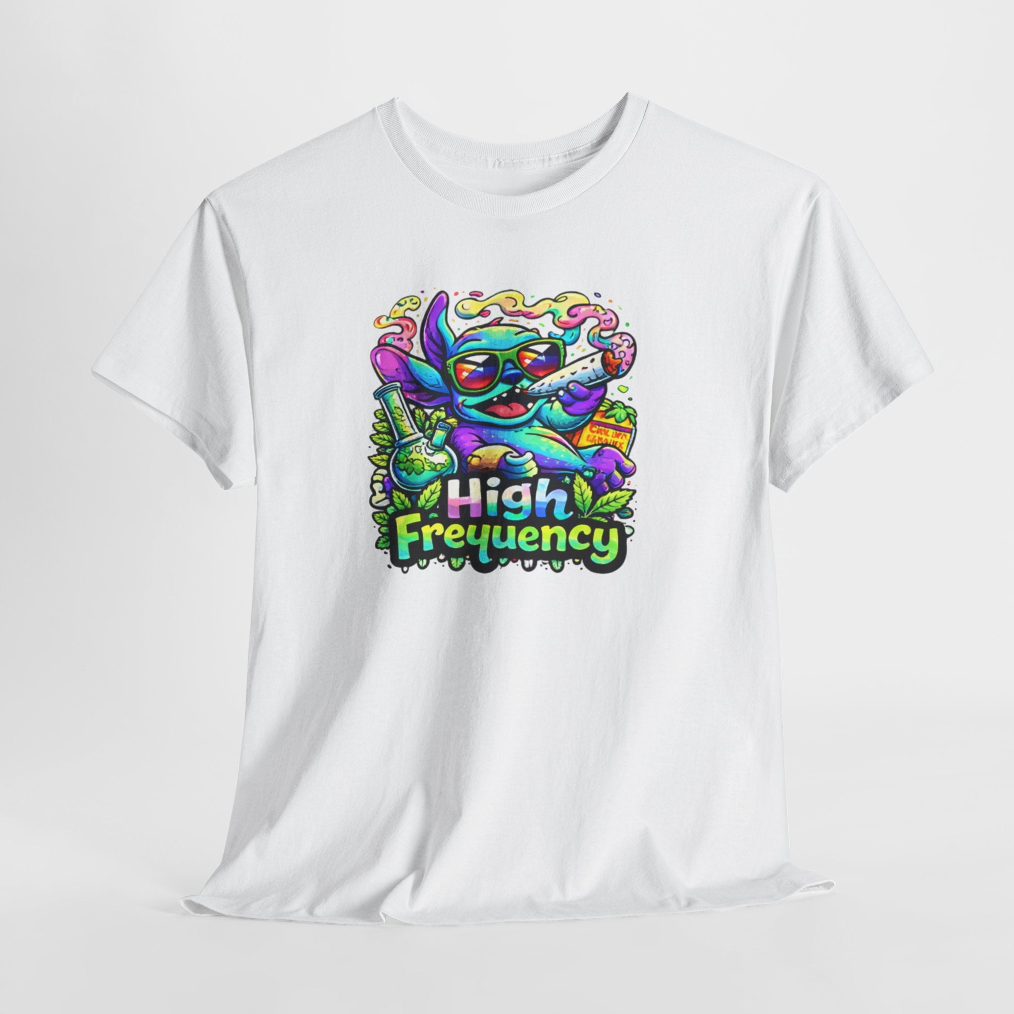 Psychedelic Cat 'High Frequency' Graphic Tee