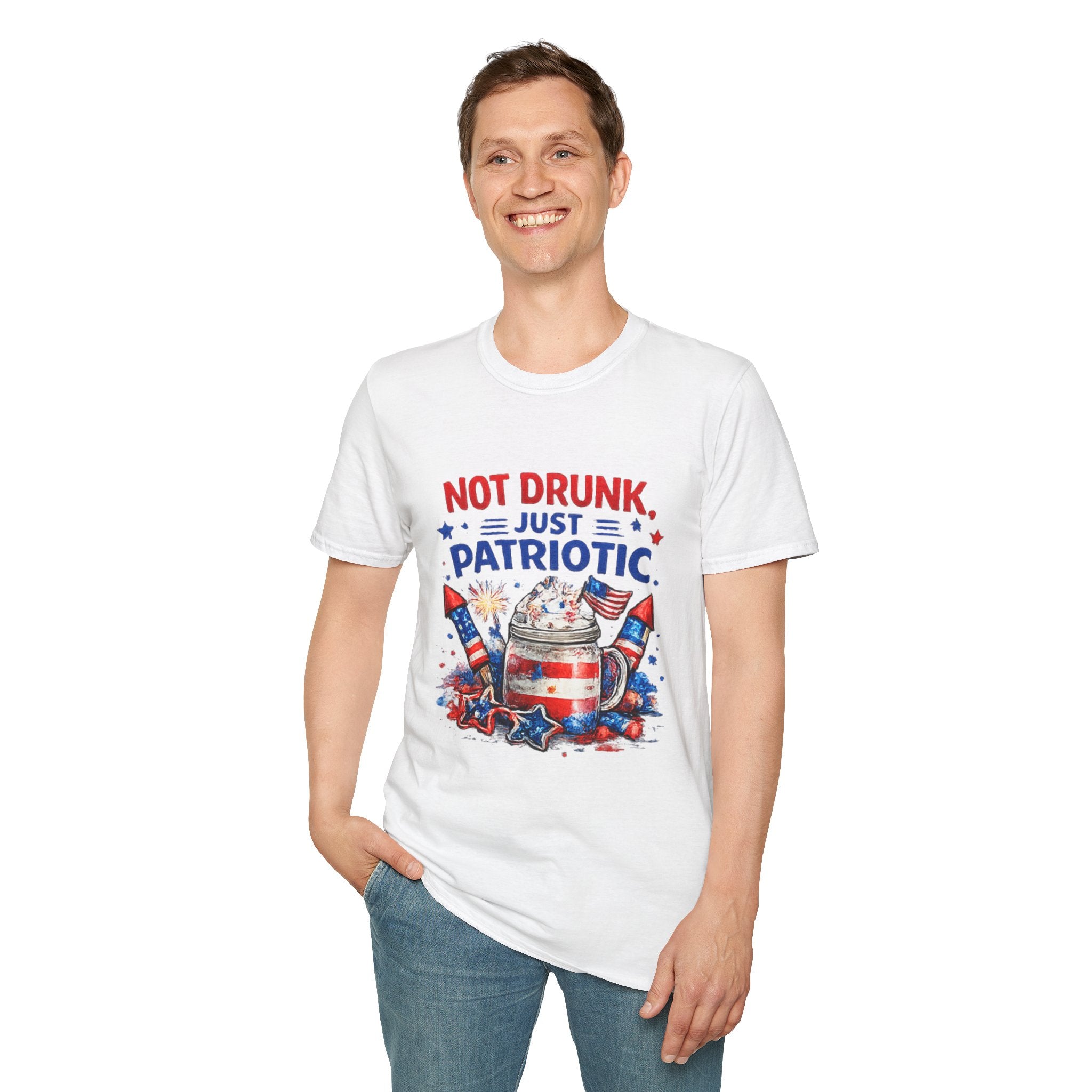 Patriotic 'Not Drunk, Just Patriotic' T-Shirt