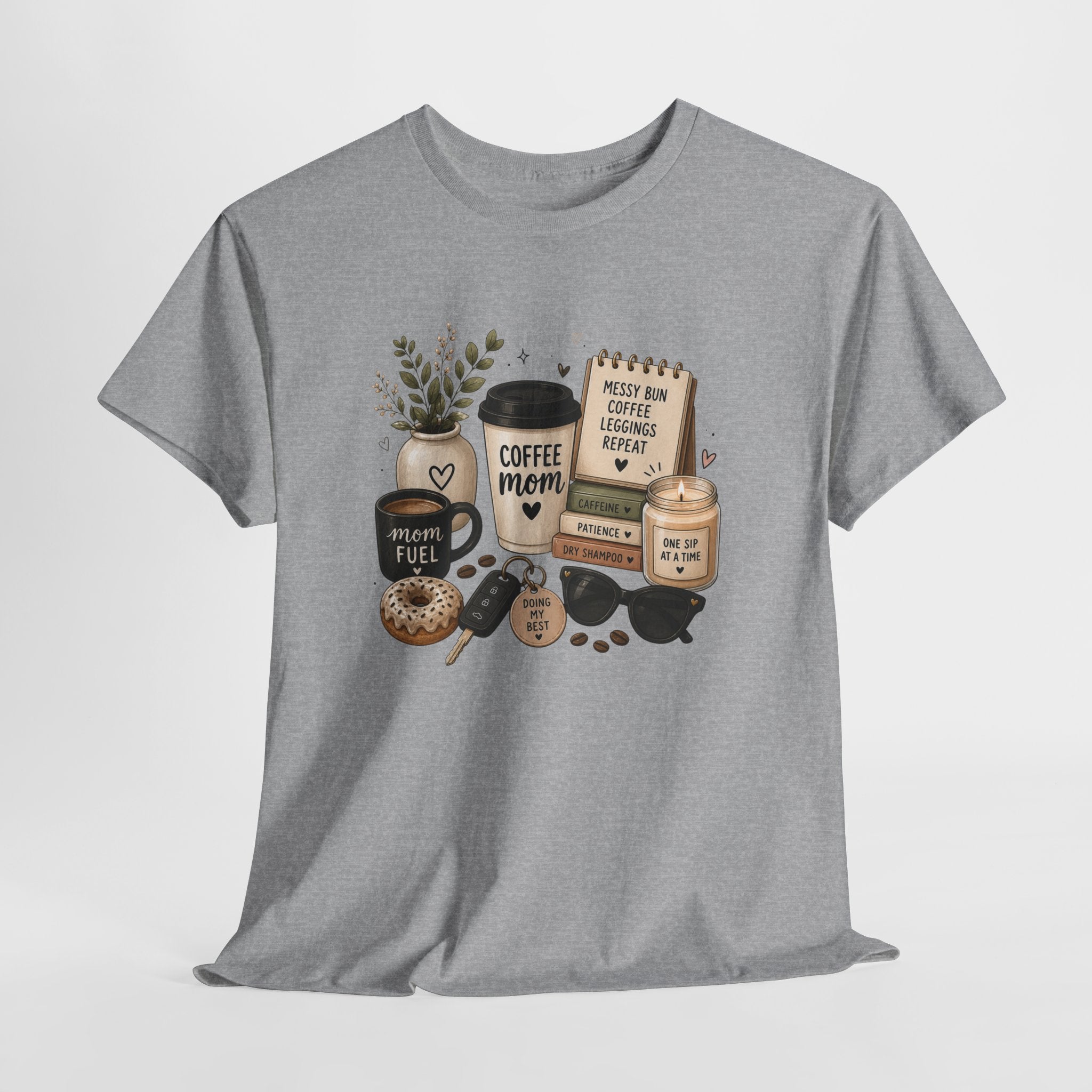 Coffee Mom Tee — Cute Coffee & Cookies Graphic T-Shirt