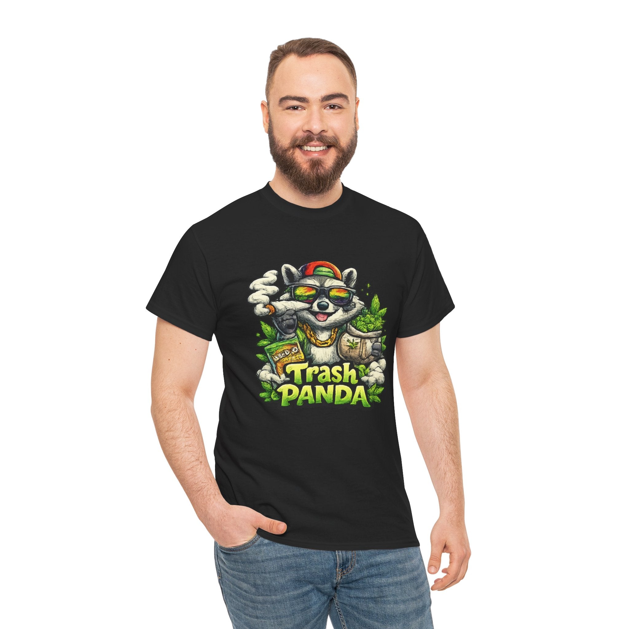 Trash Panda Graphic Tee — Funny Raccoon Streetwear Shirt