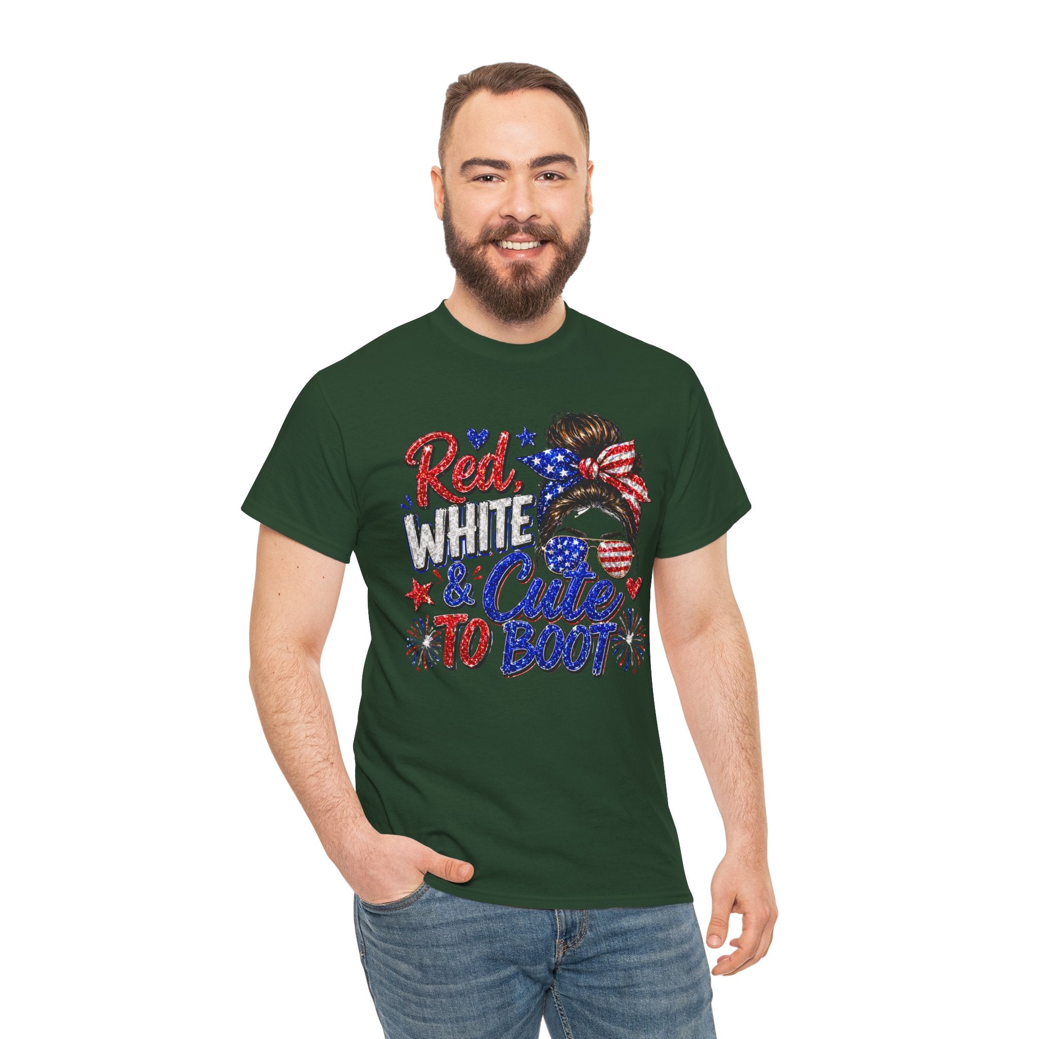 Patriotic 'Red White & Cute To Boot' Tee