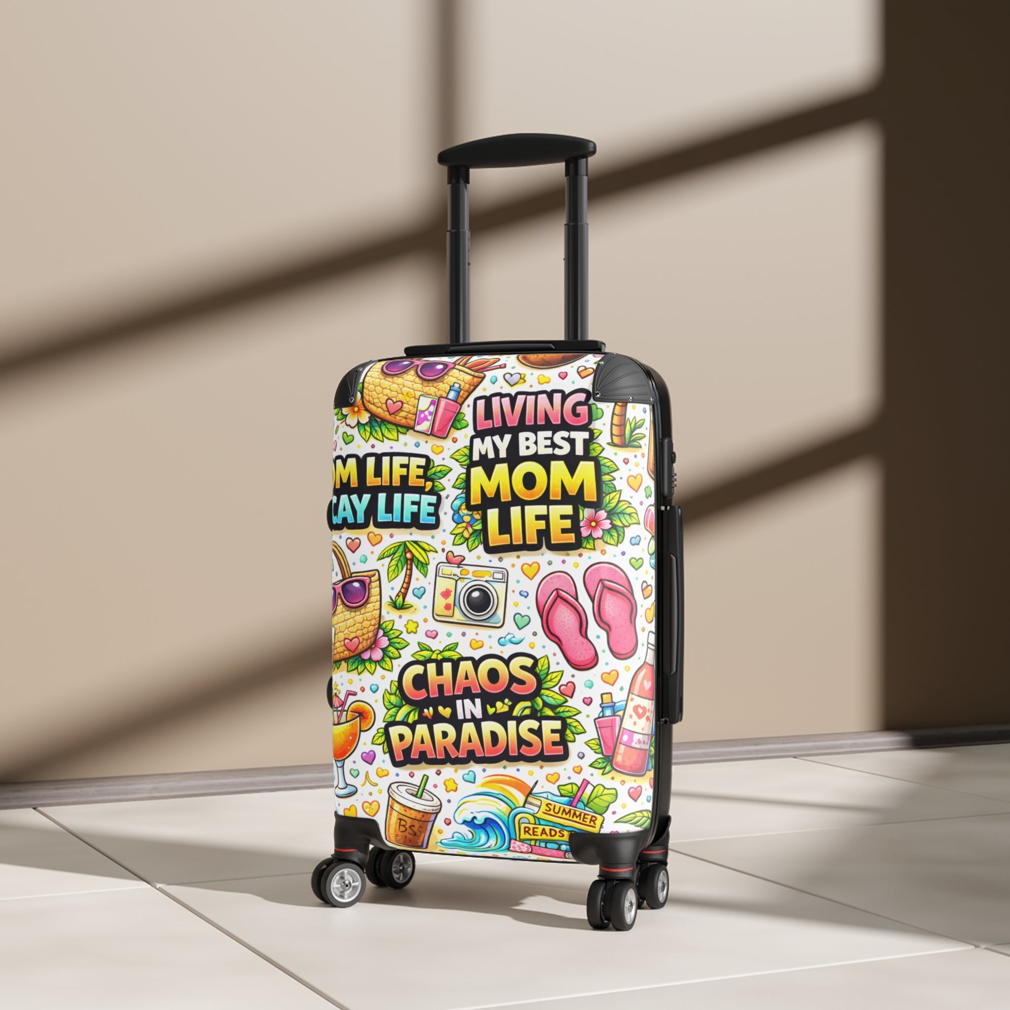 Suitcase – "Living My Best Mom Life: Chaos in Paradise" Carry-On