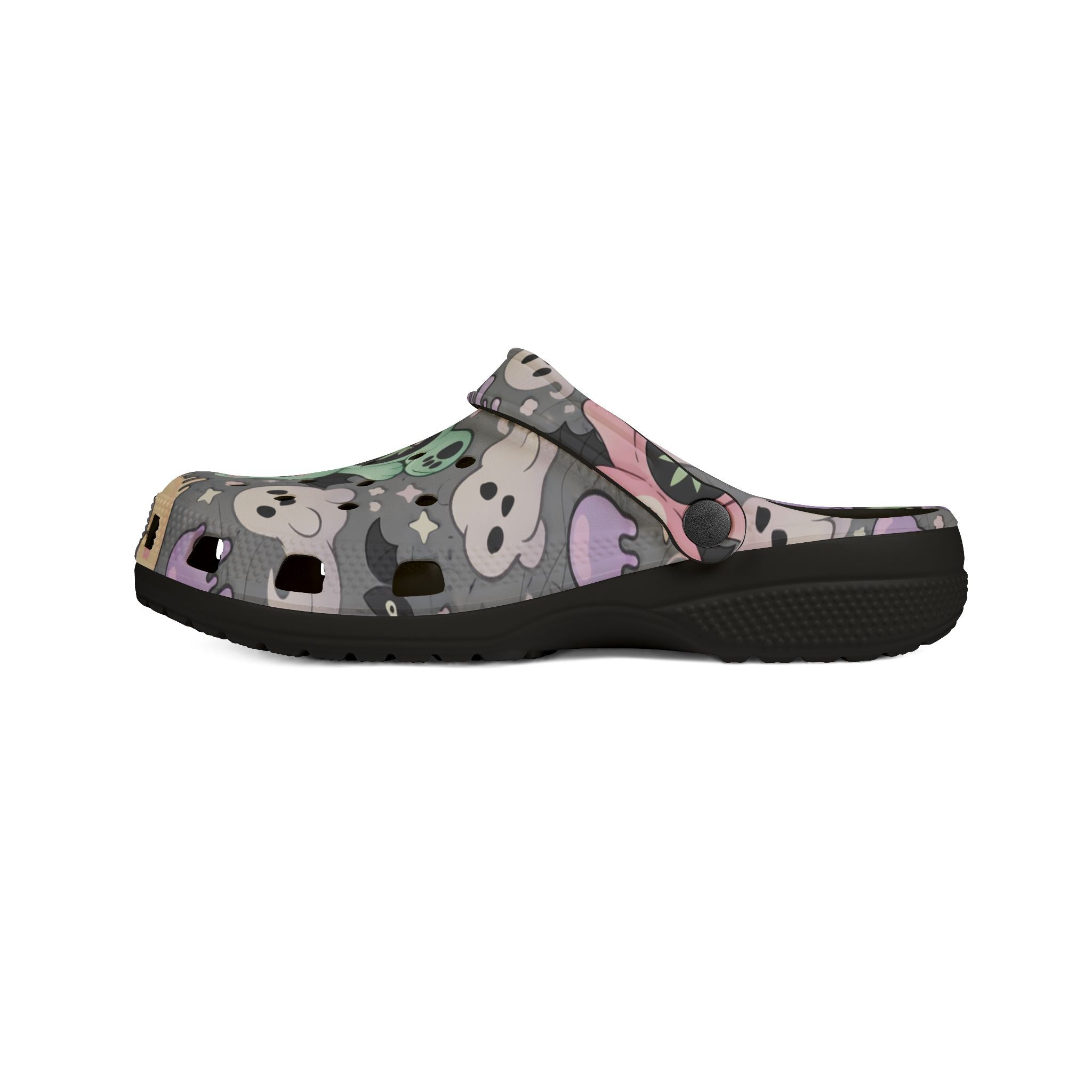Cute Green Bear Cannabis Print Clogs - EVA Foam Slip-On Shoes