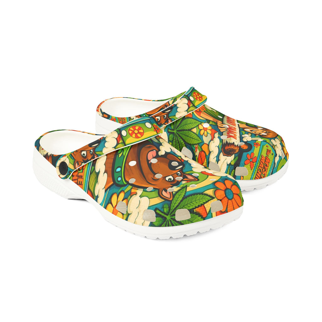 Scooby-Doo Floral EVA Clogs — Cartoon Comfort Slip-On Shoes