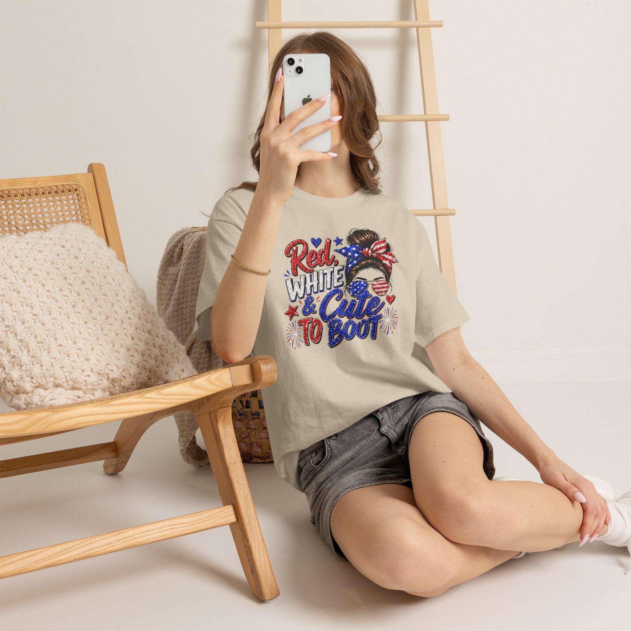 Patriotic 'Red White & Cute To Boot' Tee