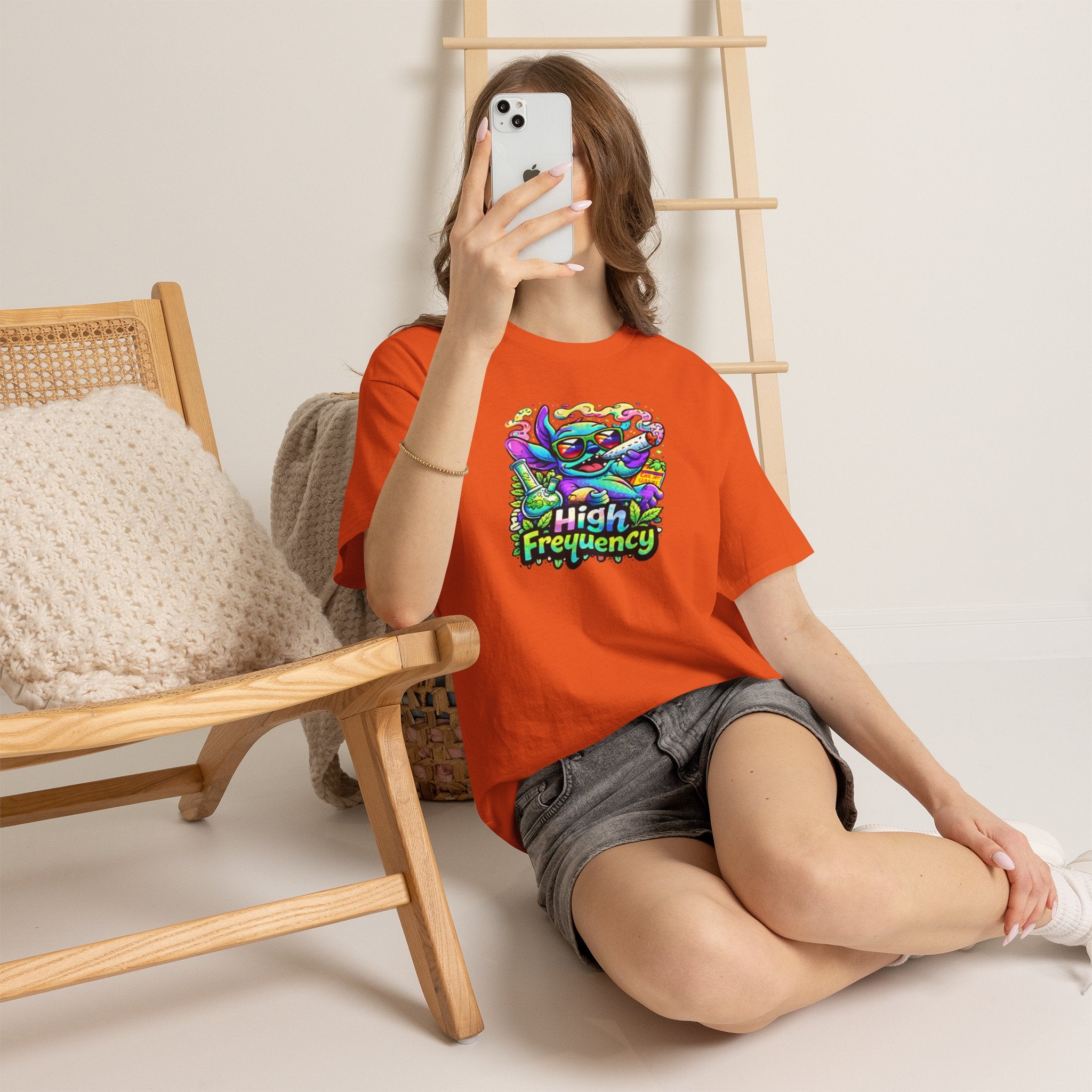 Psychedelic Cat 'High Frequency' Graphic Tee
