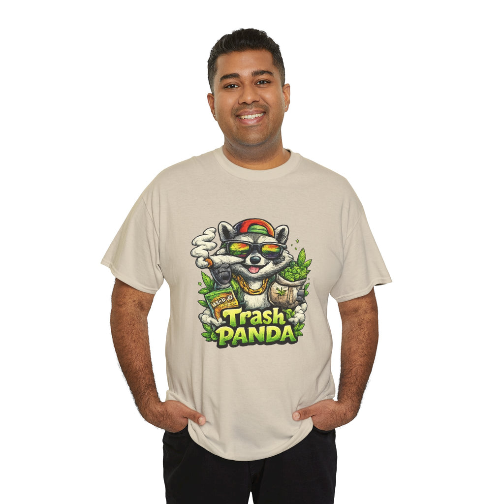 Trash Panda Graphic Tee — Funny Raccoon Streetwear Shirt