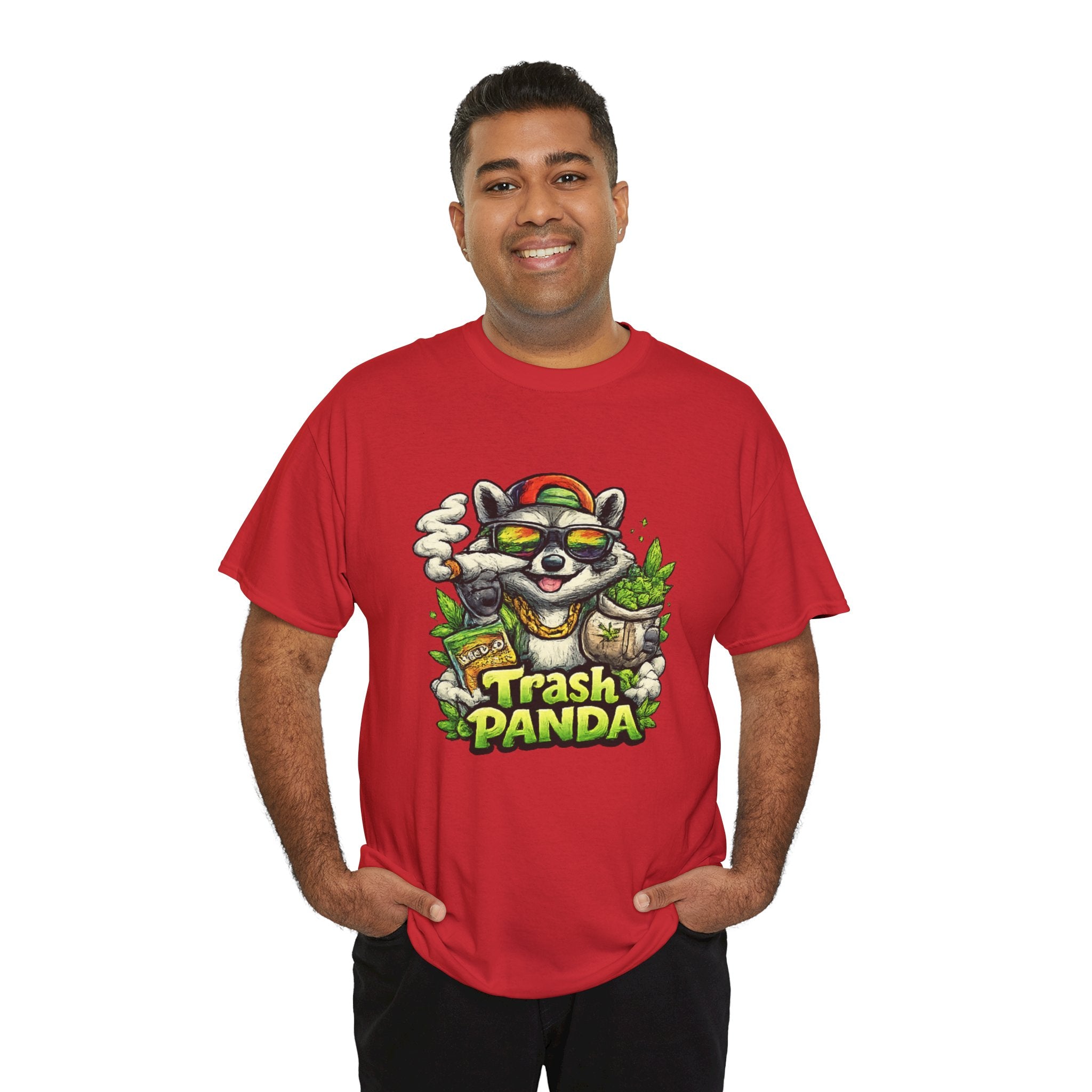 Trash Panda Graphic Tee — Funny Raccoon Streetwear Shirt