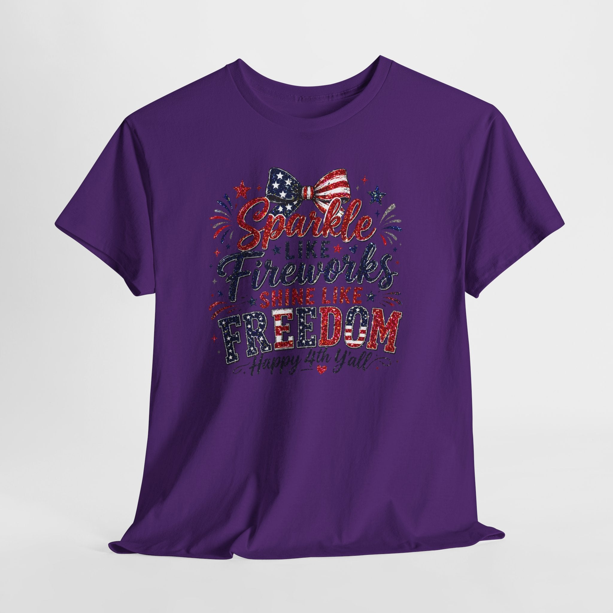 Sparkle Like Fireworks Shine Like Freedom Tee — Happy 4th of July Patriotic T-Shirt