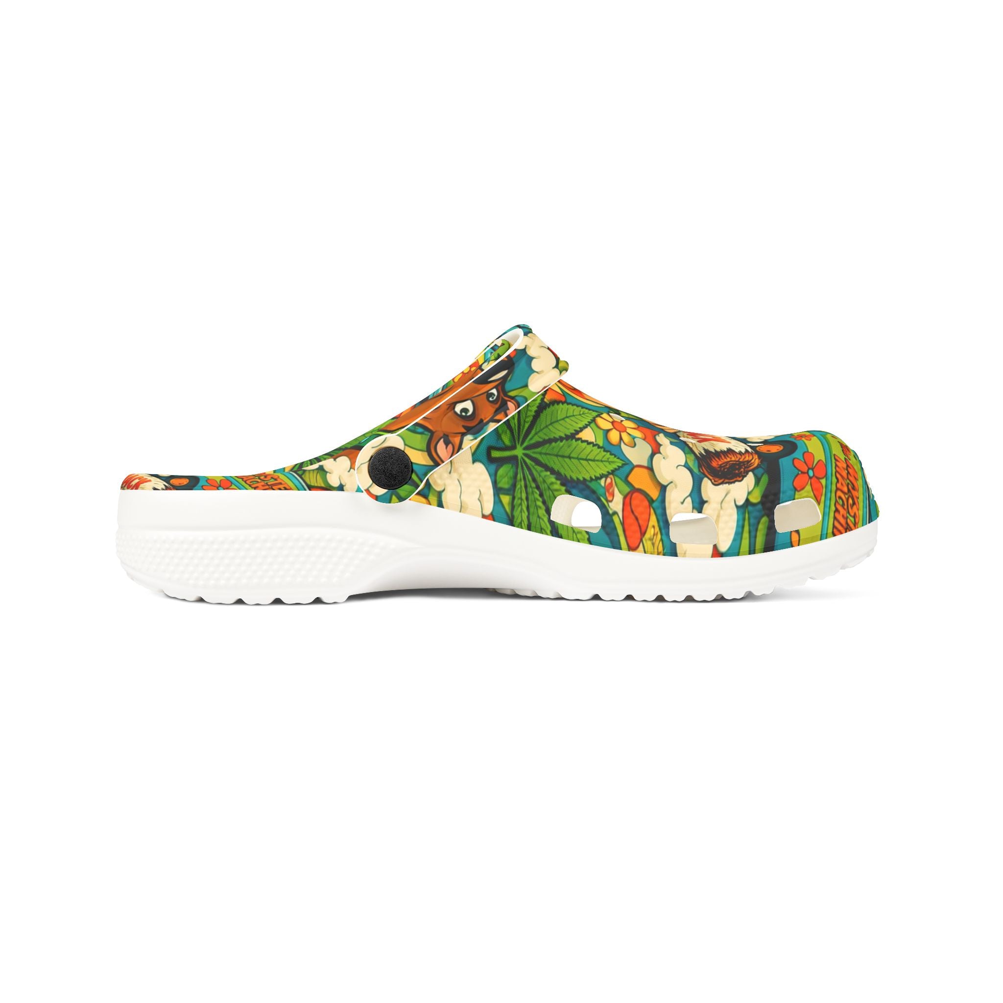 Scooby-Doo Floral EVA Clogs — Cartoon Comfort Slip-On Shoes