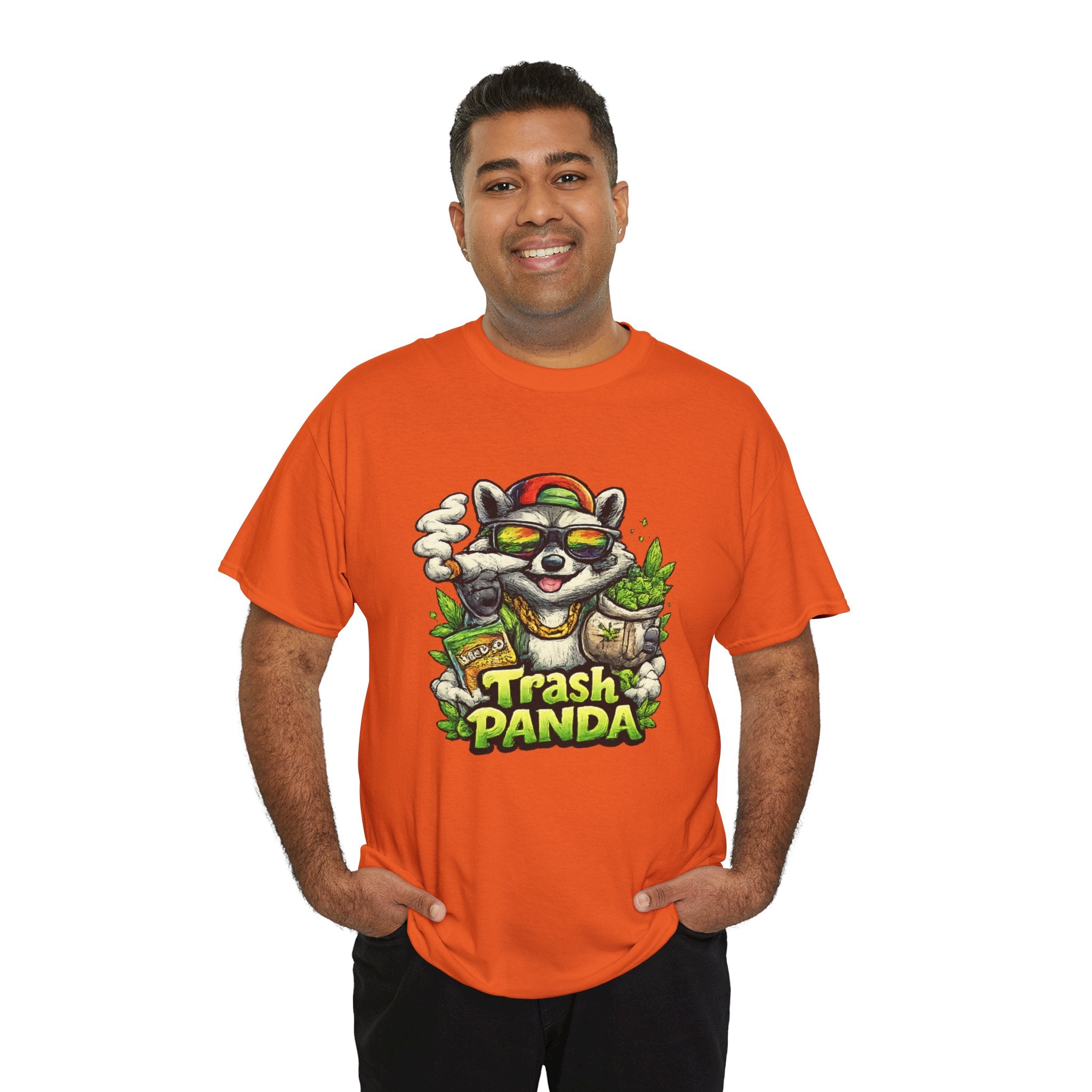 Trash Panda Graphic Tee — Funny Raccoon Streetwear Shirt