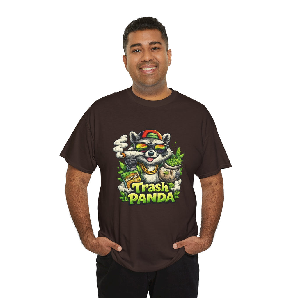 Trash Panda Graphic Tee — Funny Raccoon Streetwear Shirt