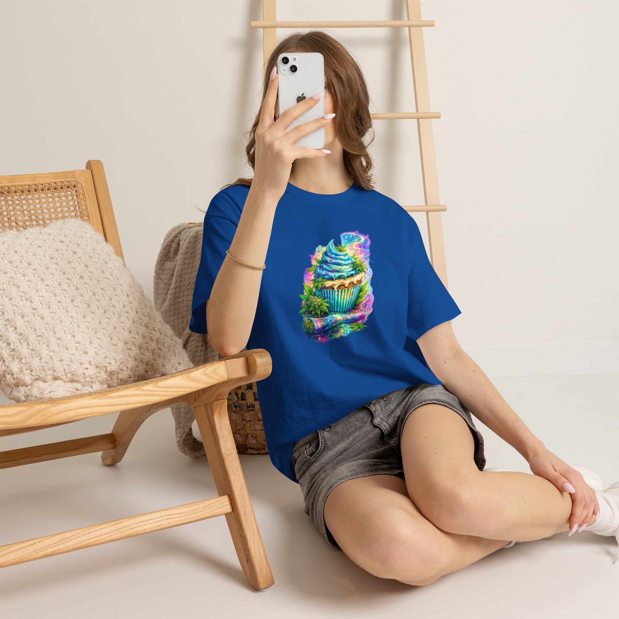 Cupcake Fantasy T-Shirt — Rainbow Psychedelic Dessert Tee
