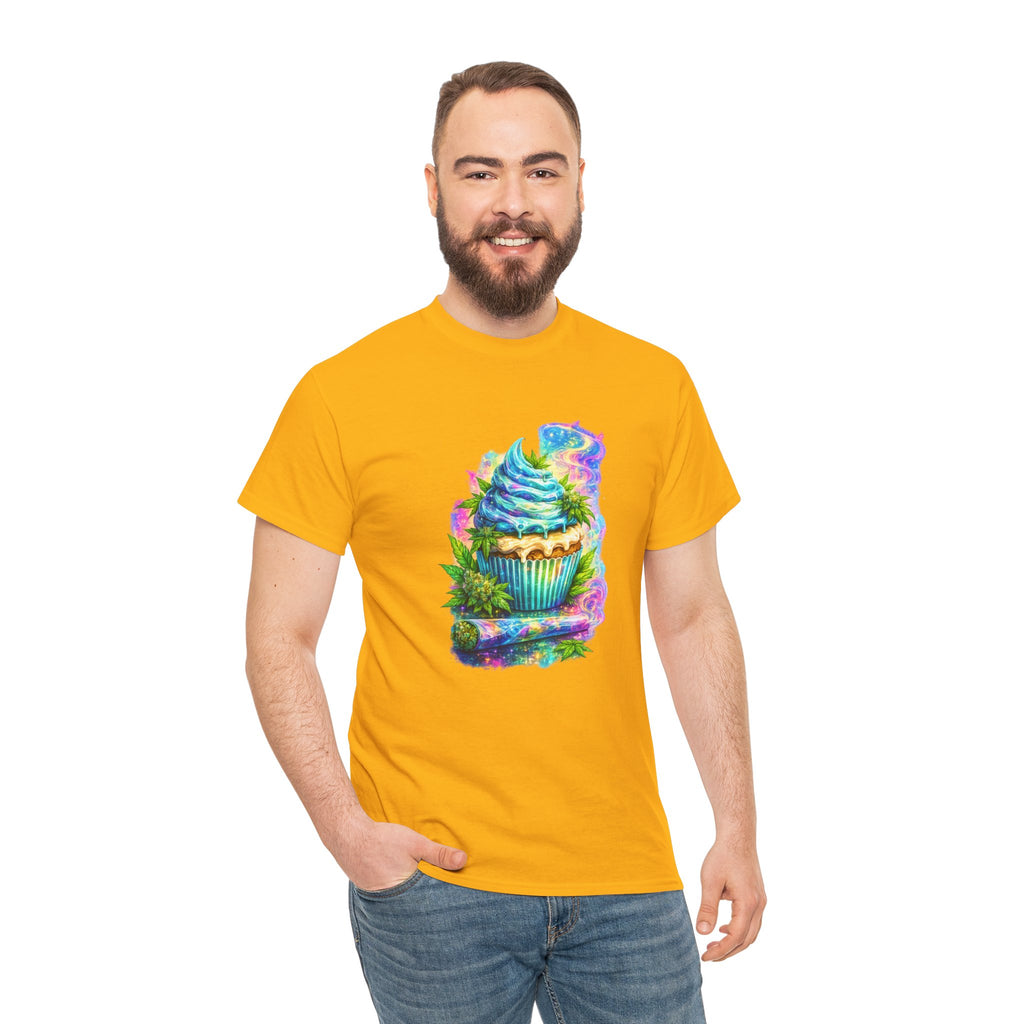Cupcake Fantasy T-Shirt — Rainbow Psychedelic Dessert Tee