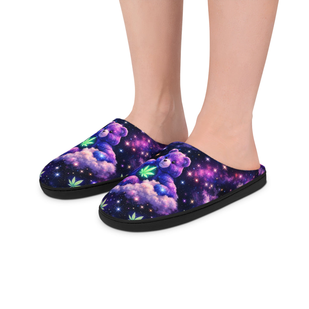 Galaxy Moon Floral Women’s Indoor Slippers