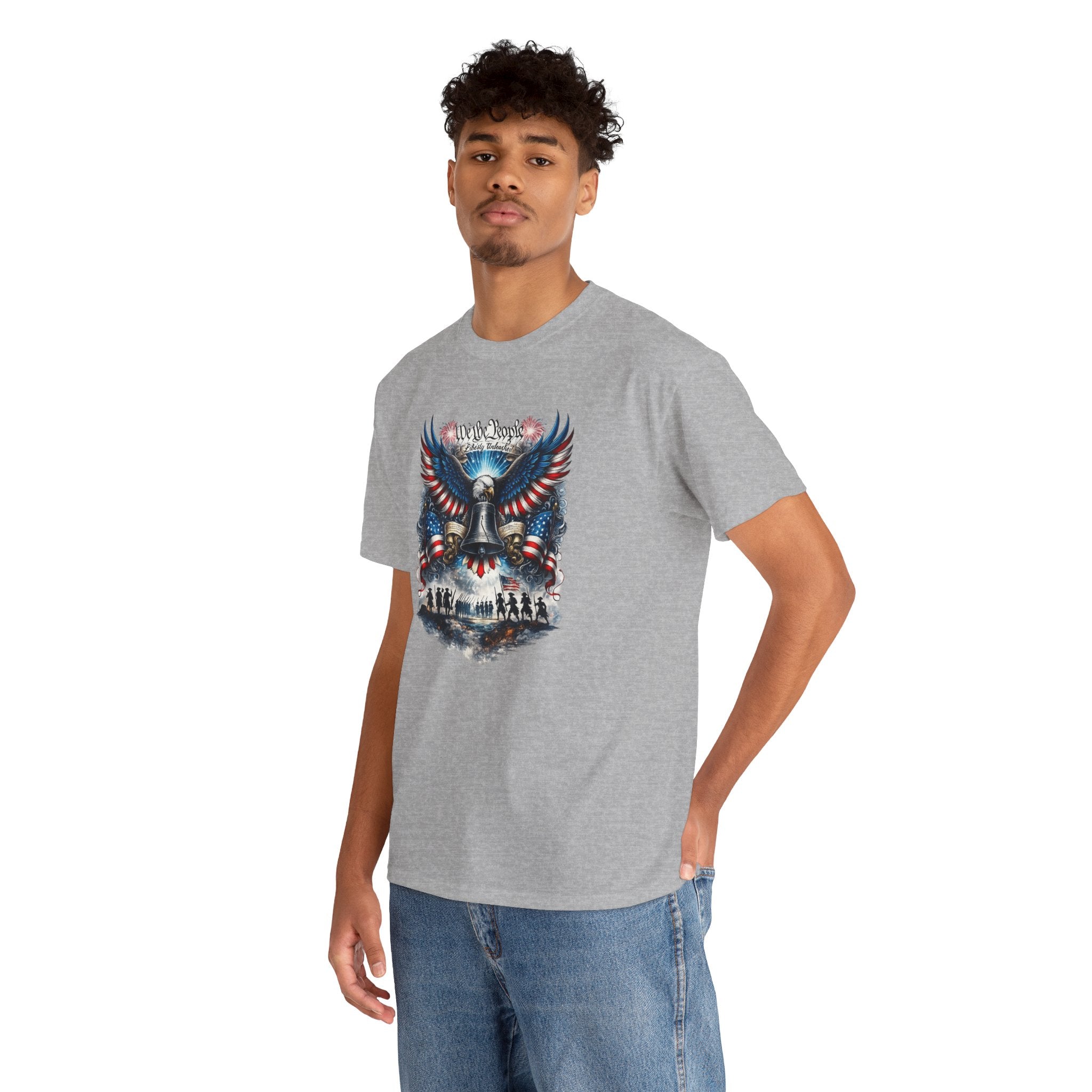 Patriotic Eagle Tee — "We the People" Liberty Bell Graphic T-Shirt