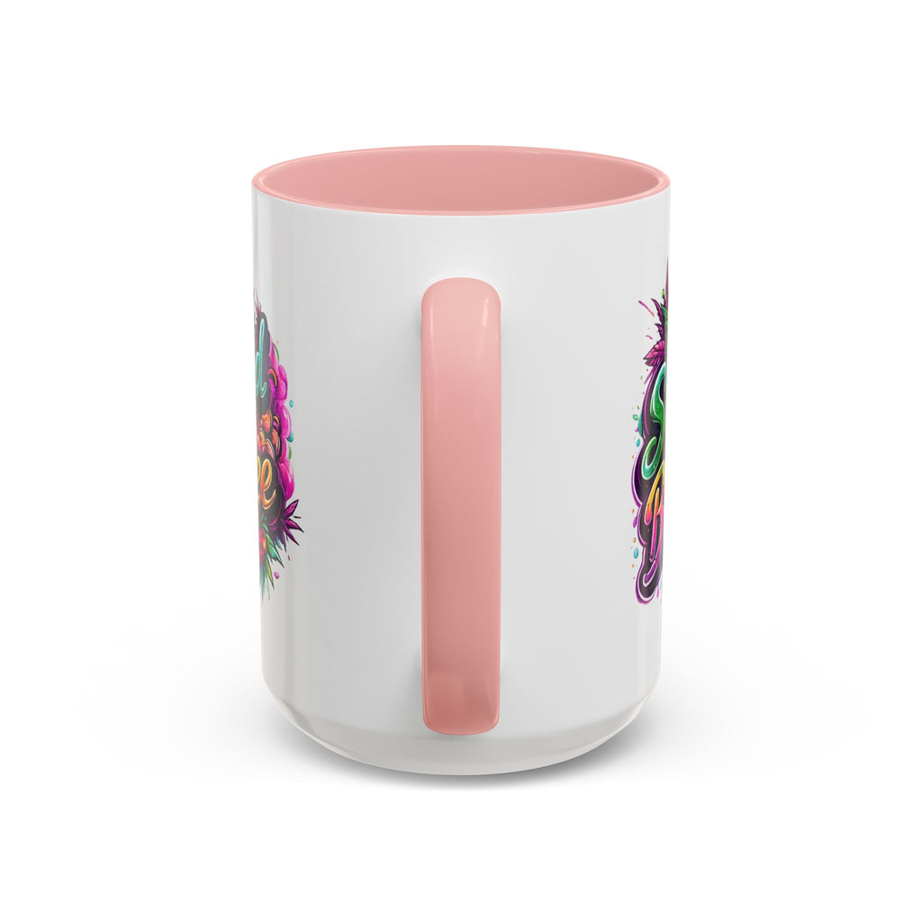 Accent Coffee Mug — "Stoned and Boujee" Colorful Cannabis Art
