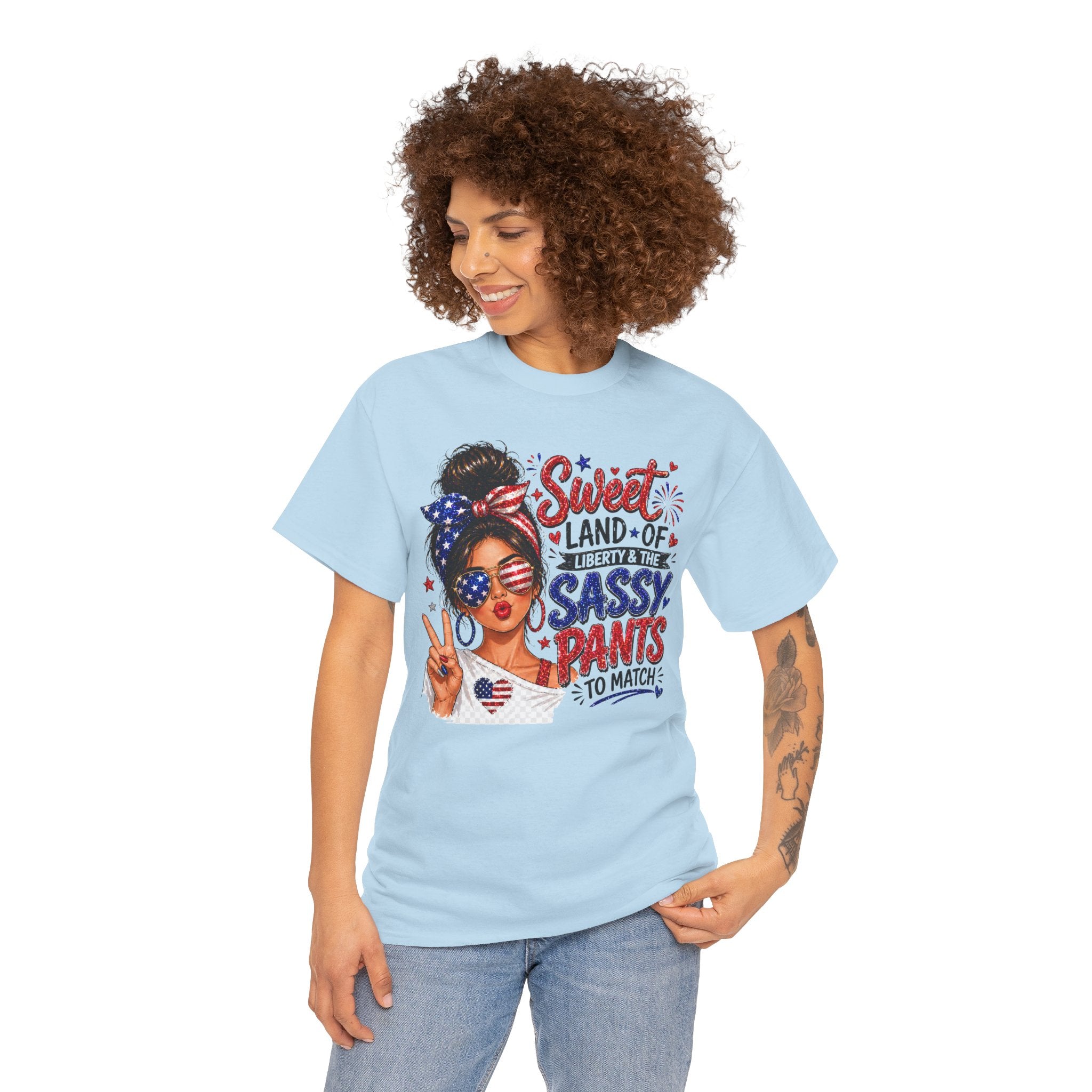 Patriotic 'Sweet Land of Liberty' Sassy Pants Tee