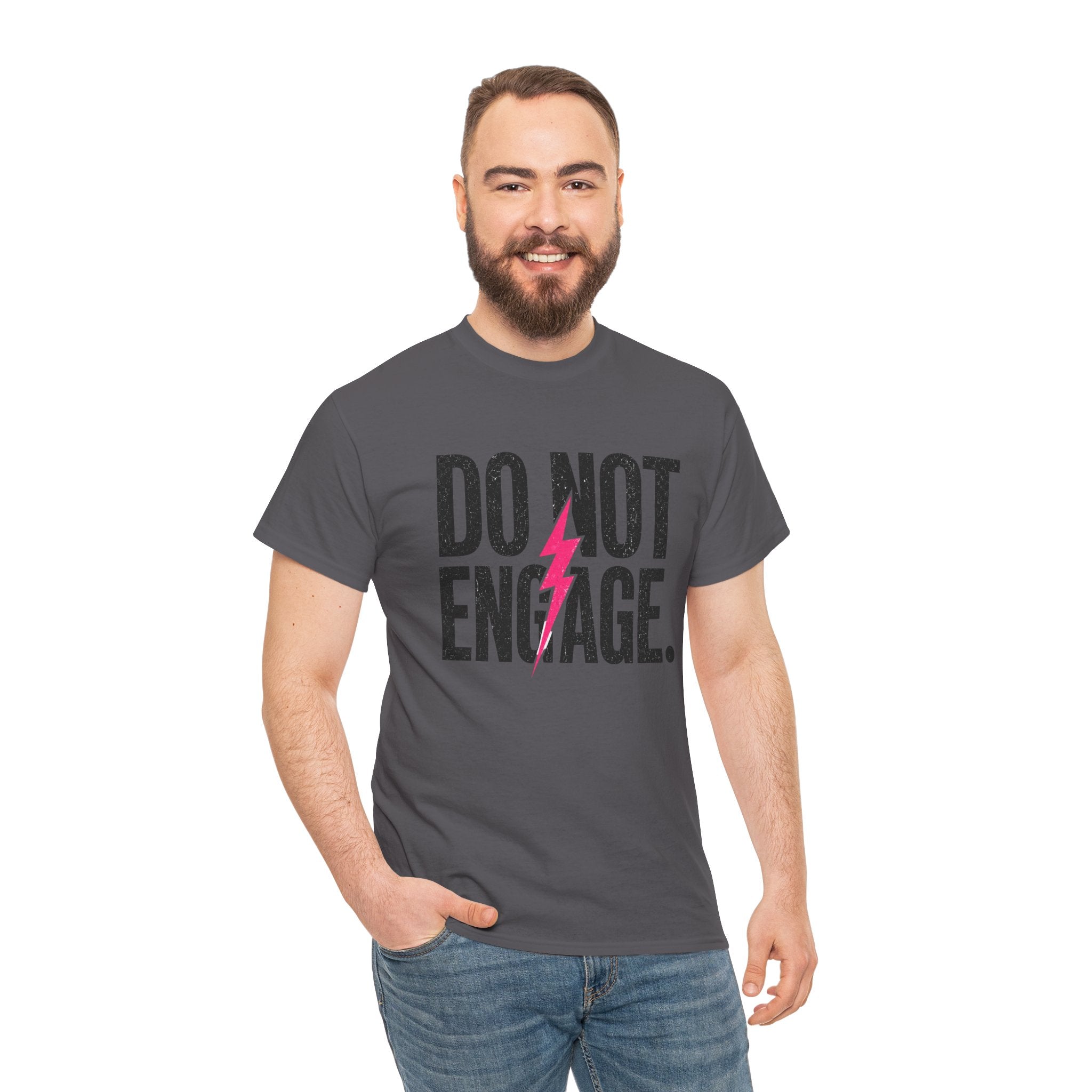 Do Not Engage Lightning Tee — Funny Bold Graphic T‑Shirt