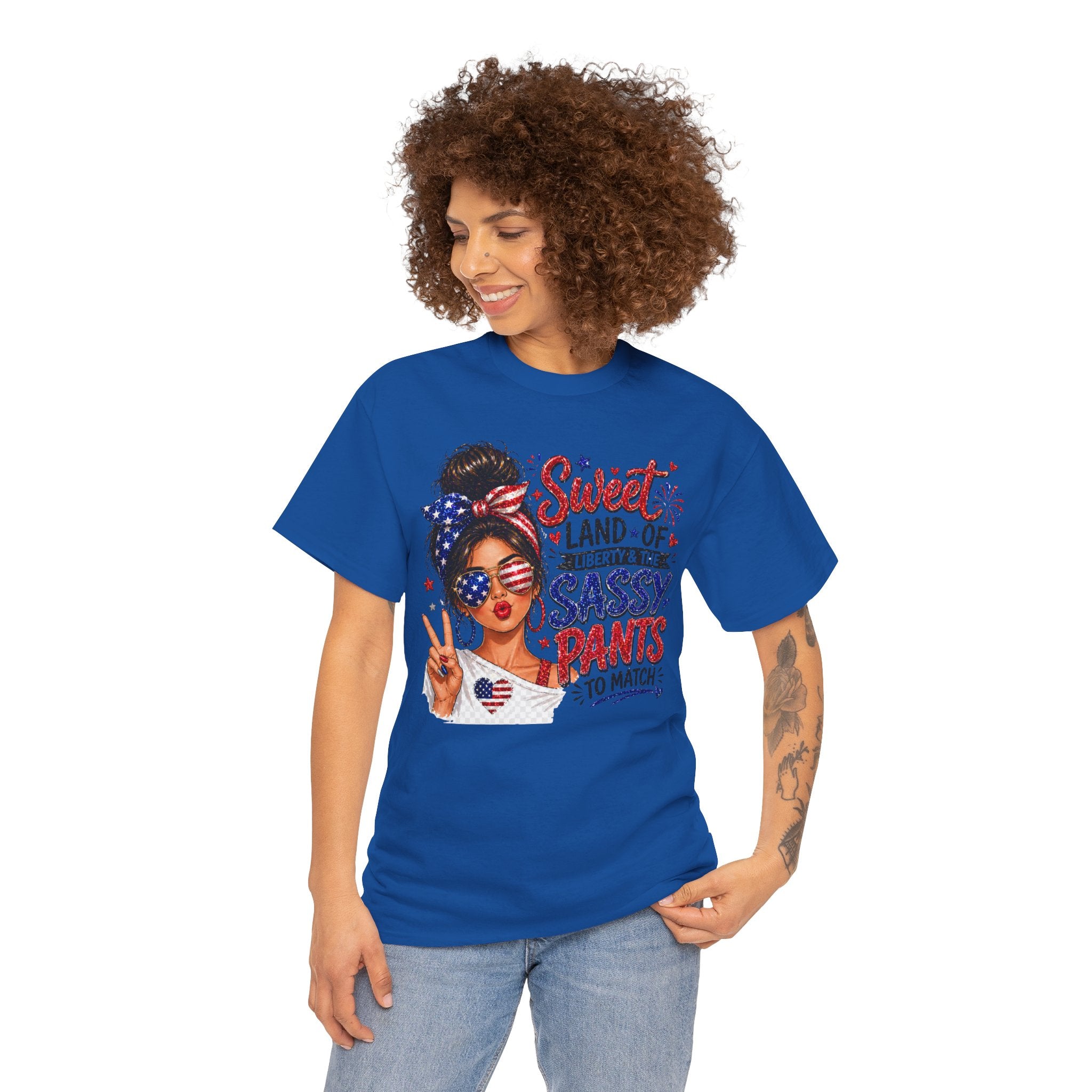 Patriotic 'Sweet Land of Liberty' Sassy Pants Tee