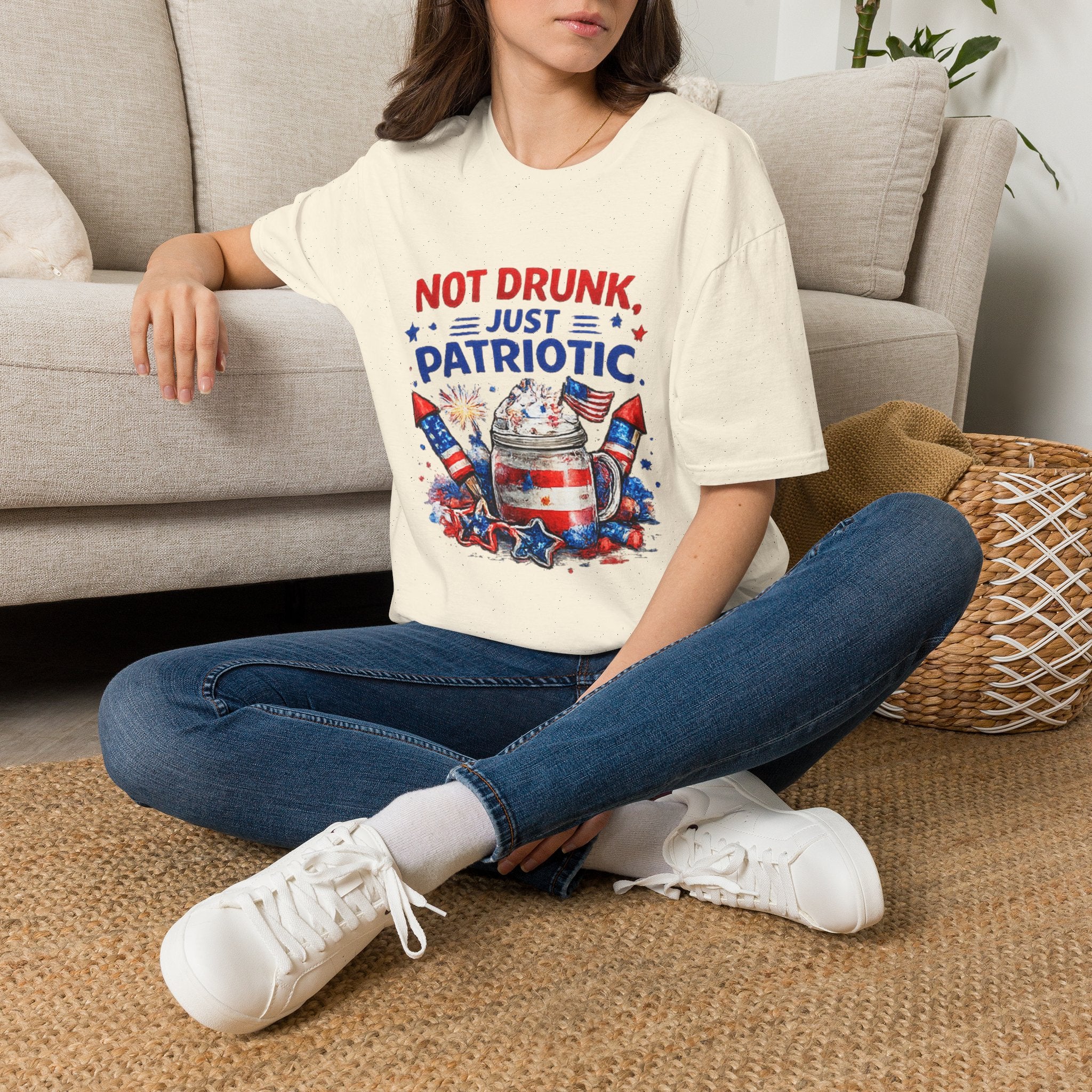 Patriotic 'Not Drunk, Just Patriotic' T-Shirt