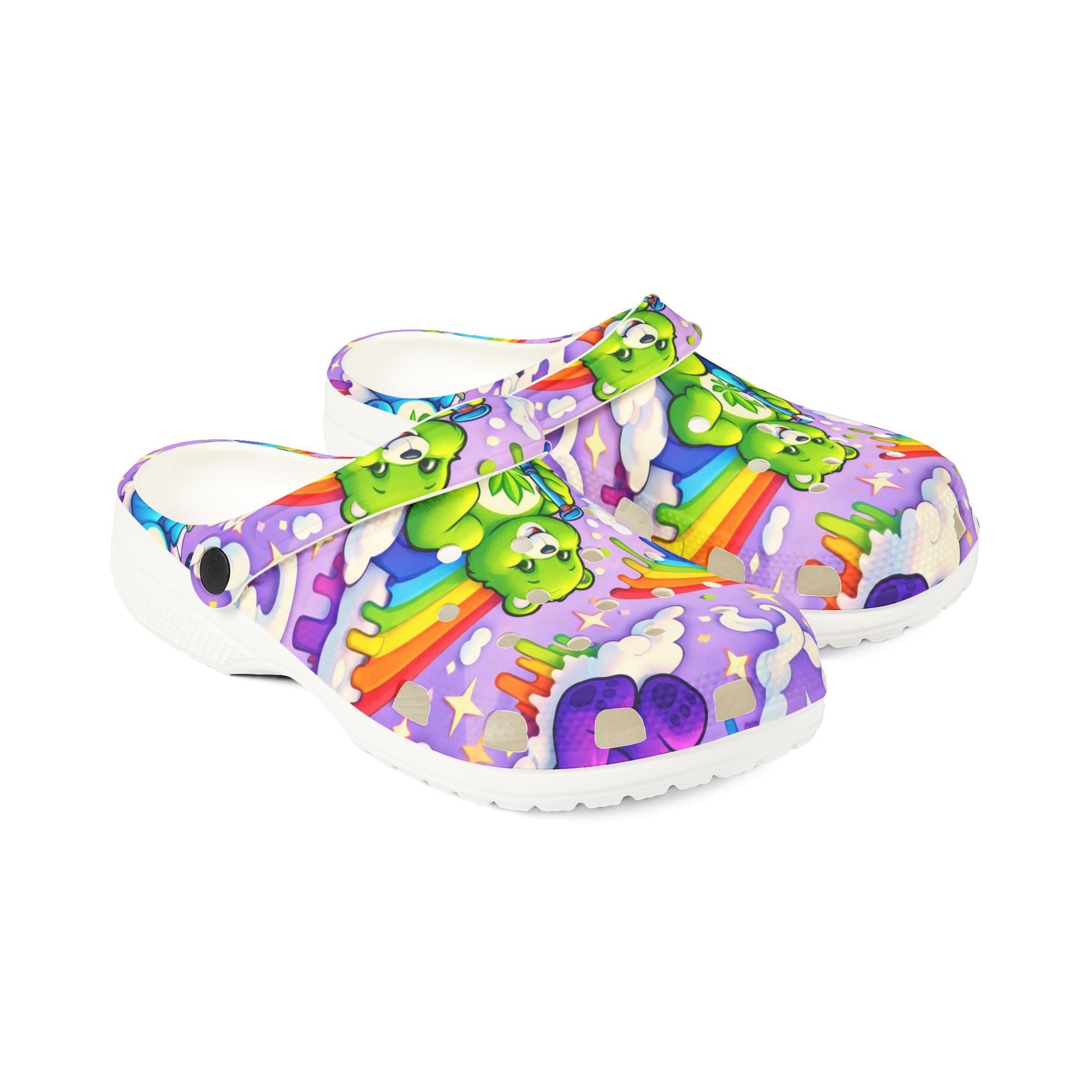Care Bears Rainbow Clog — Colorful EVA Foam Slip-On Shoes