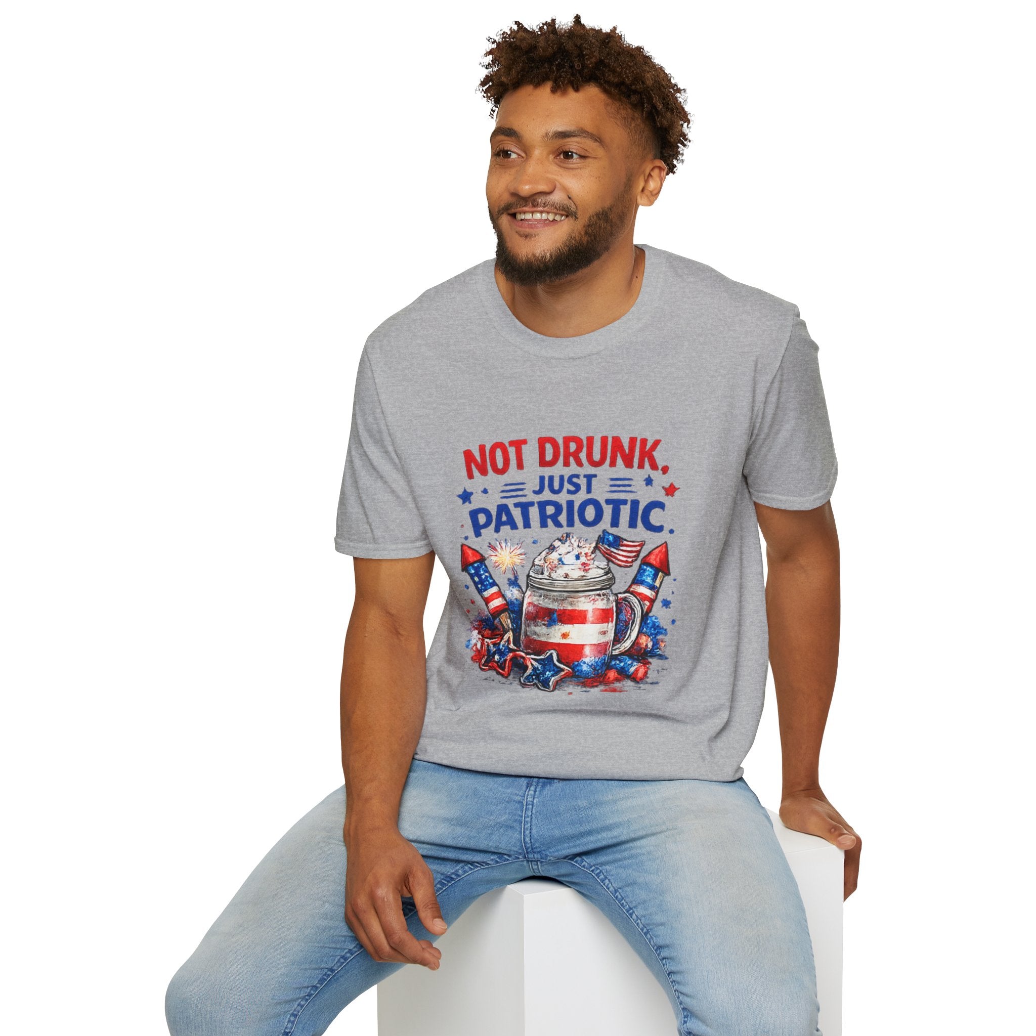Patriotic 'Not Drunk, Just Patriotic' T-Shirt