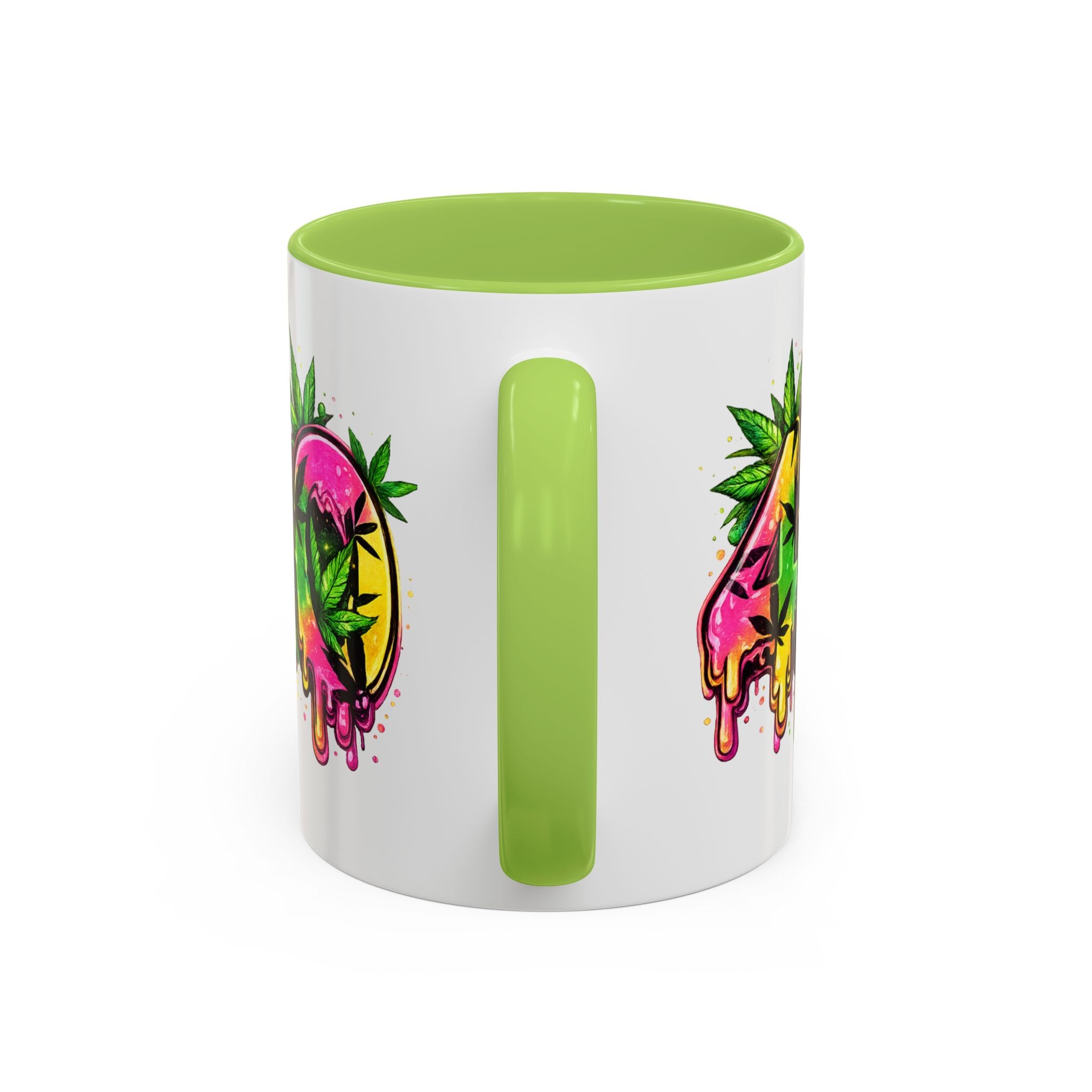 420 Drip Coffee Mug — Colorful Cannabis Stoner Art Accent Mug (11/15oz)