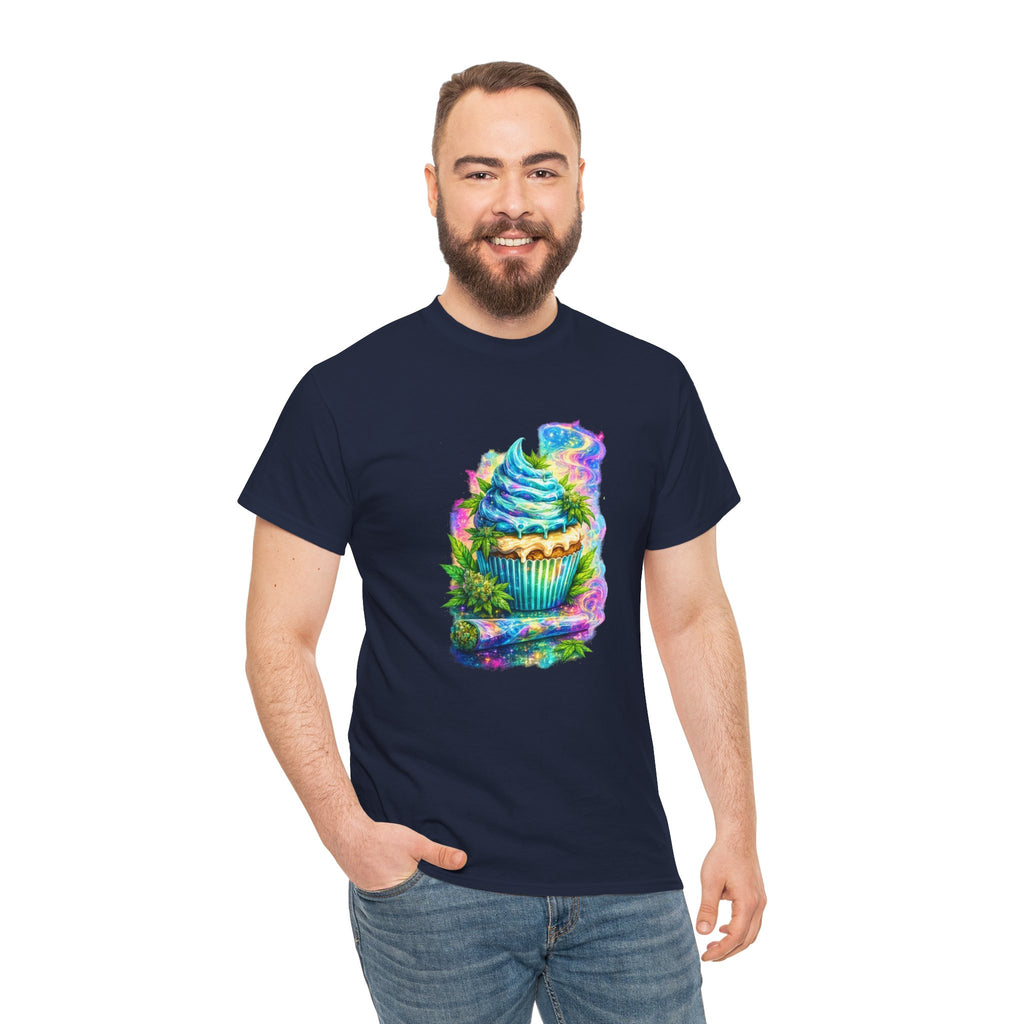 Cupcake Fantasy T-Shirt — Rainbow Psychedelic Dessert Tee