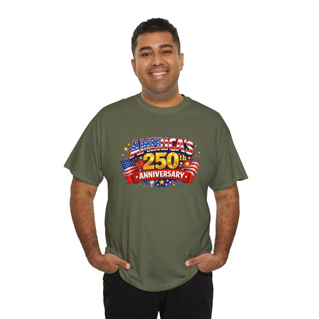 America's 250th Anniversary T-Shirt — Patriotic 4th of July Tee
