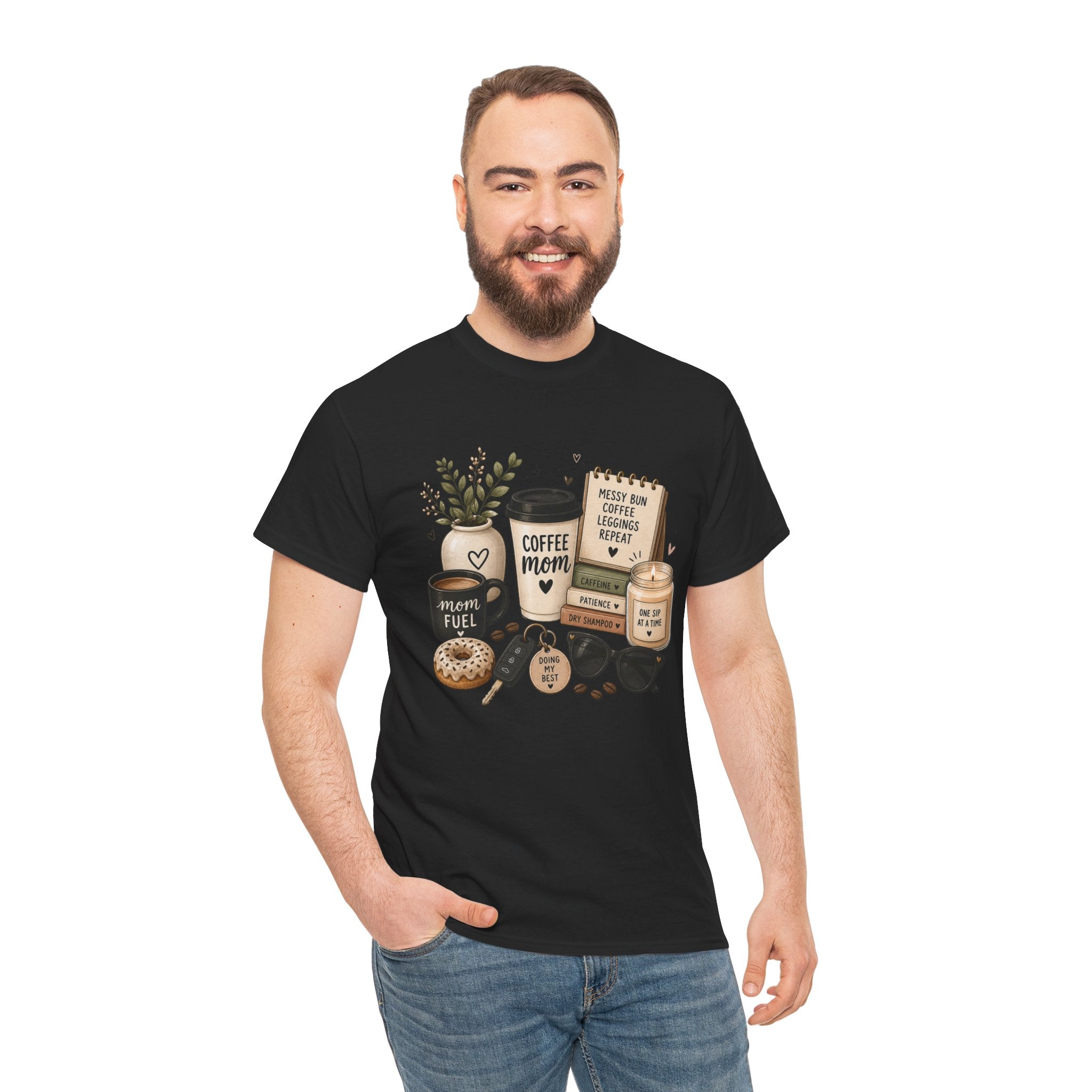 Coffee Mom Tee — Cute Coffee & Cookies Graphic T-Shirt