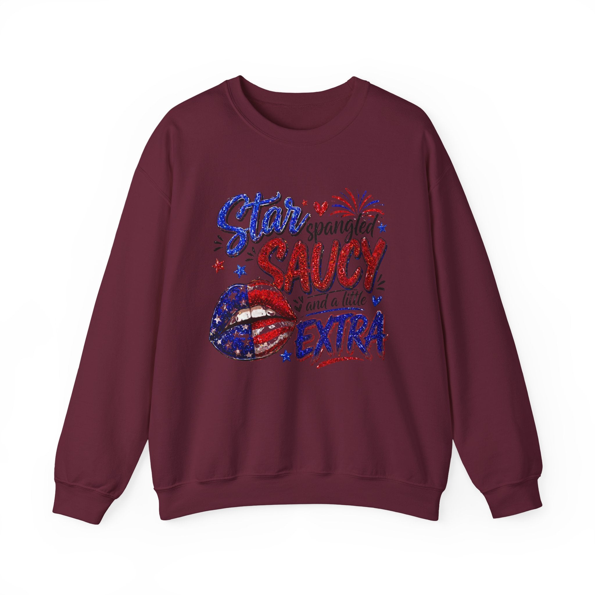 Patriotic 'Star Spangled Saucy & a Little Extra' Sweatshirt