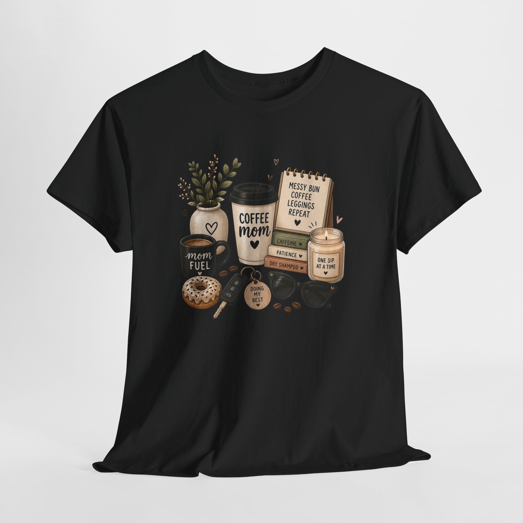 Coffee Mom Tee — Cute Coffee & Cookies Graphic T-Shirt